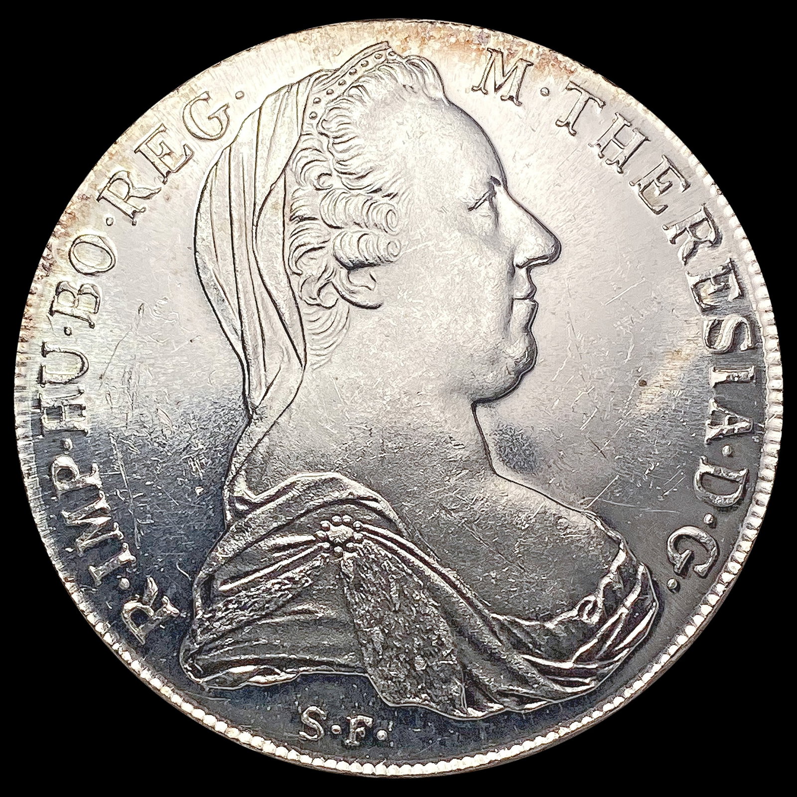 1780 SF Austria Maria Theresa Thaler Silver Coin GEM BU: 1780 SF Austria Maria Theresa Thaler Silver Coin GEM BU