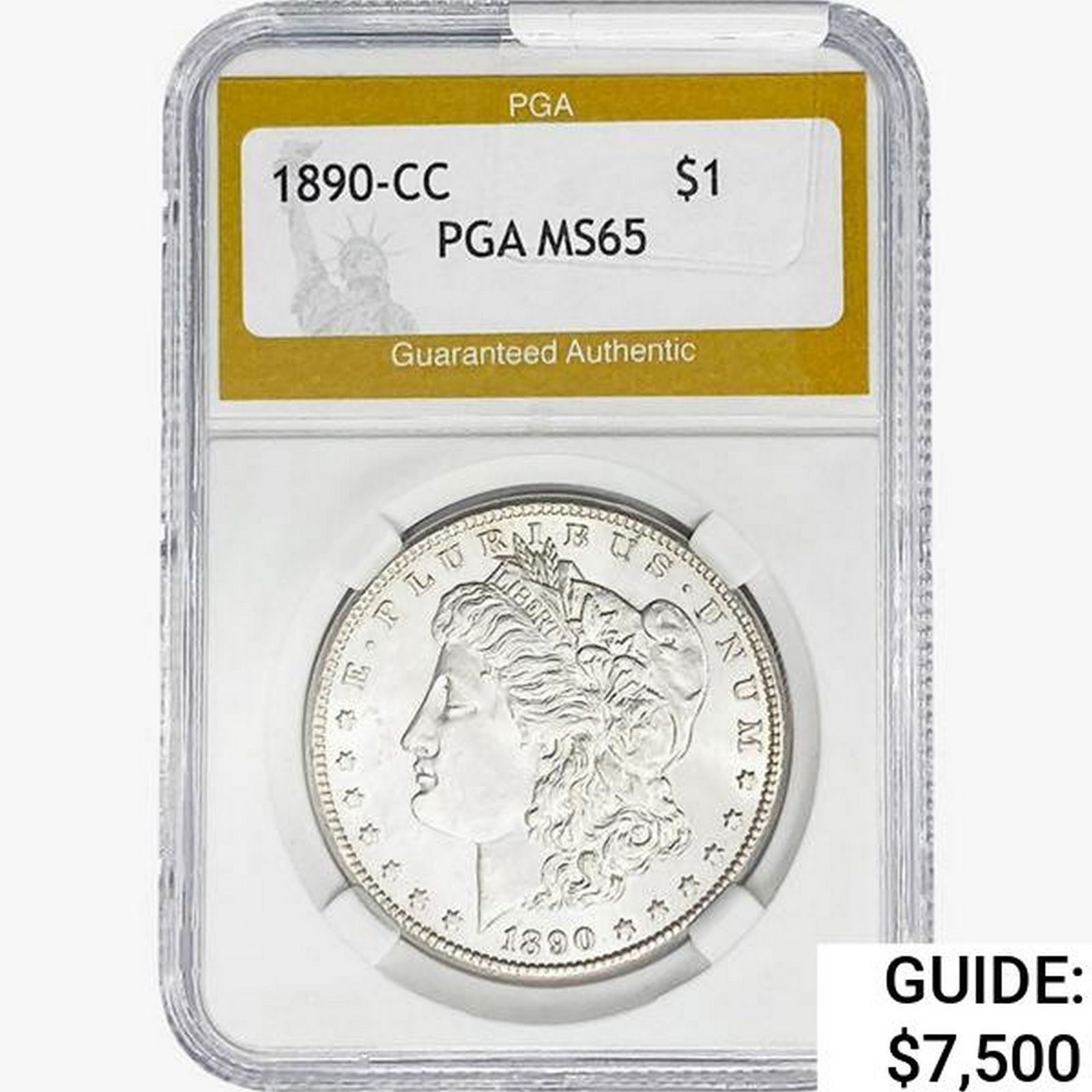 1890-CC Morgan Silver Dollar PGA MS65 (1 of 2)