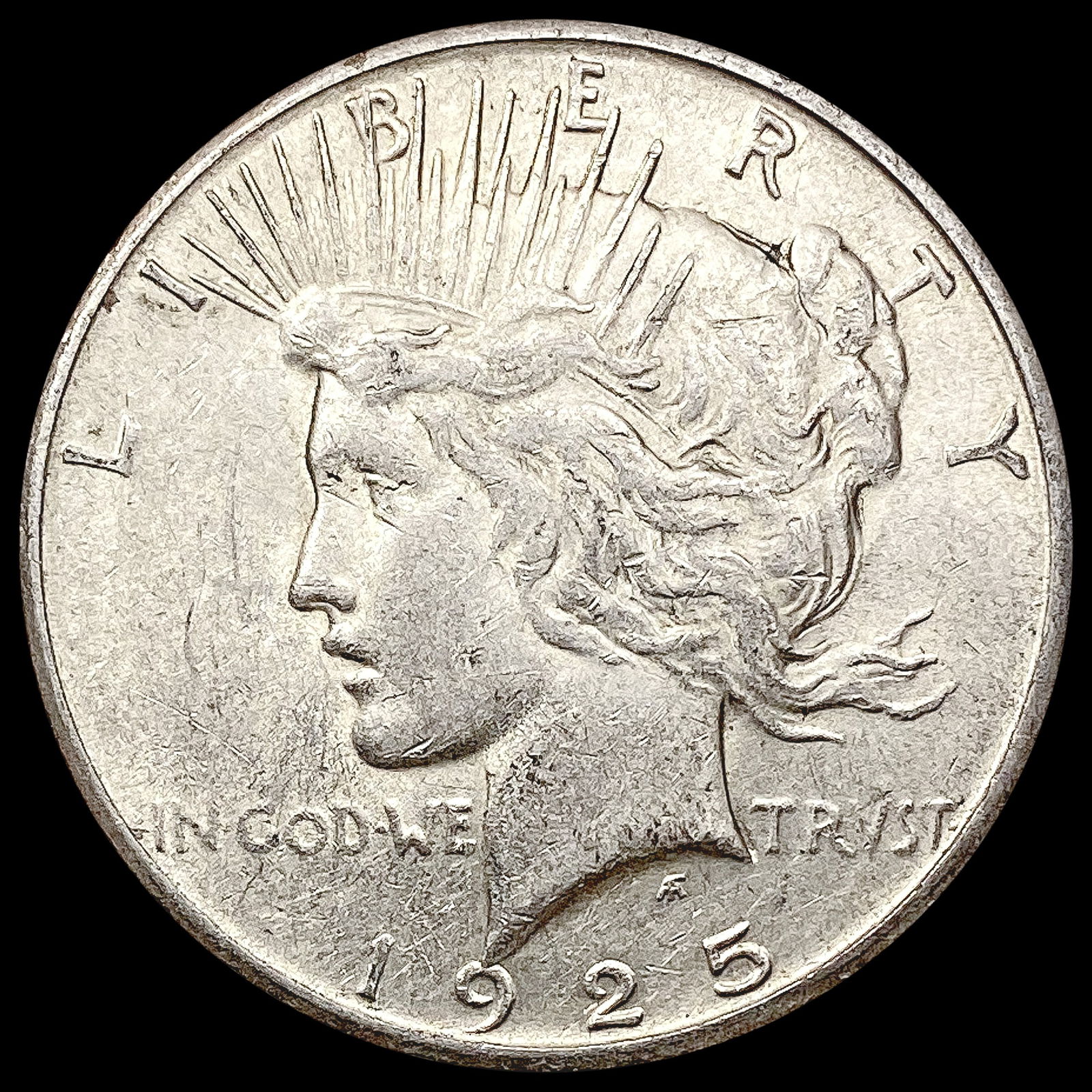1925-S Silver Peace Dollar CLOSELY UNCIRCULATED (1 of 2)