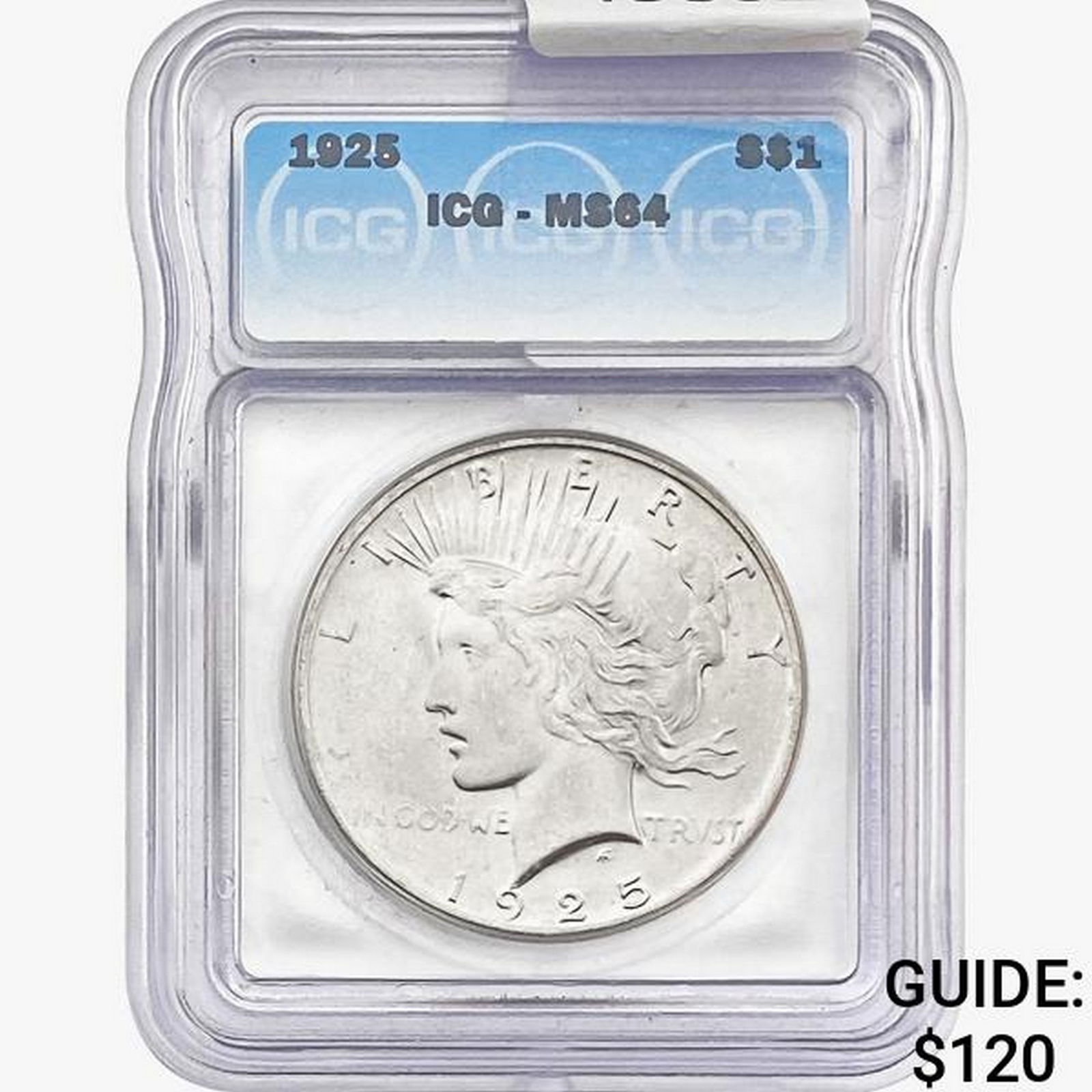 1925 Silver Peace Dollar ICG MS64 (1 of 2)