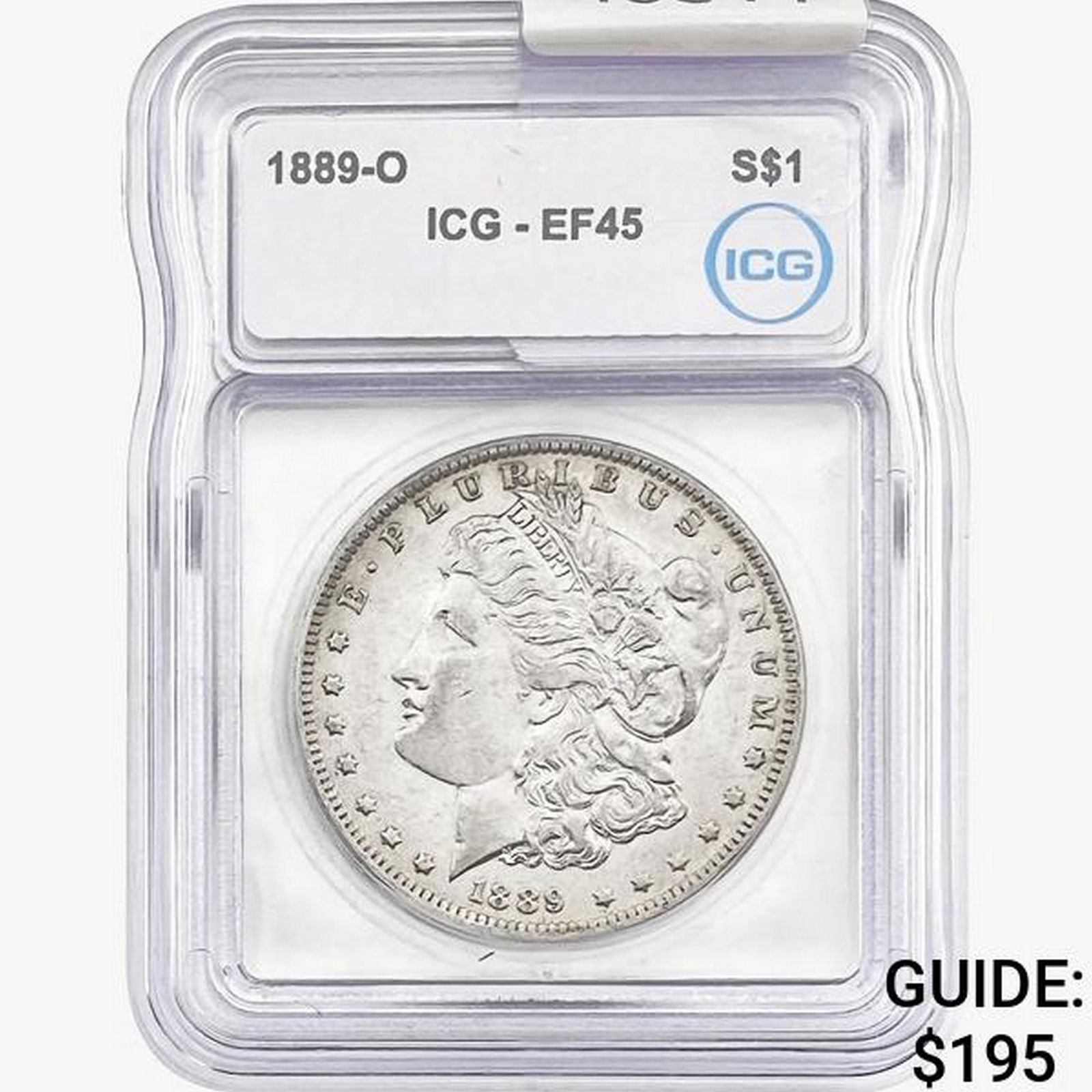 1889-O Morgan Silver Dollar ICG EF45 (1 of 2)