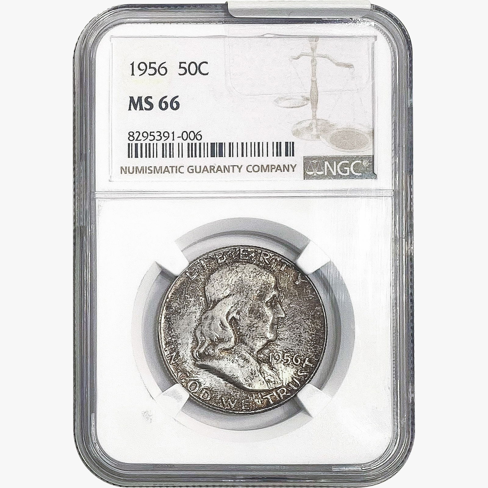 1956 Franklin Half Dollar NGC MS66 (1 of 2)