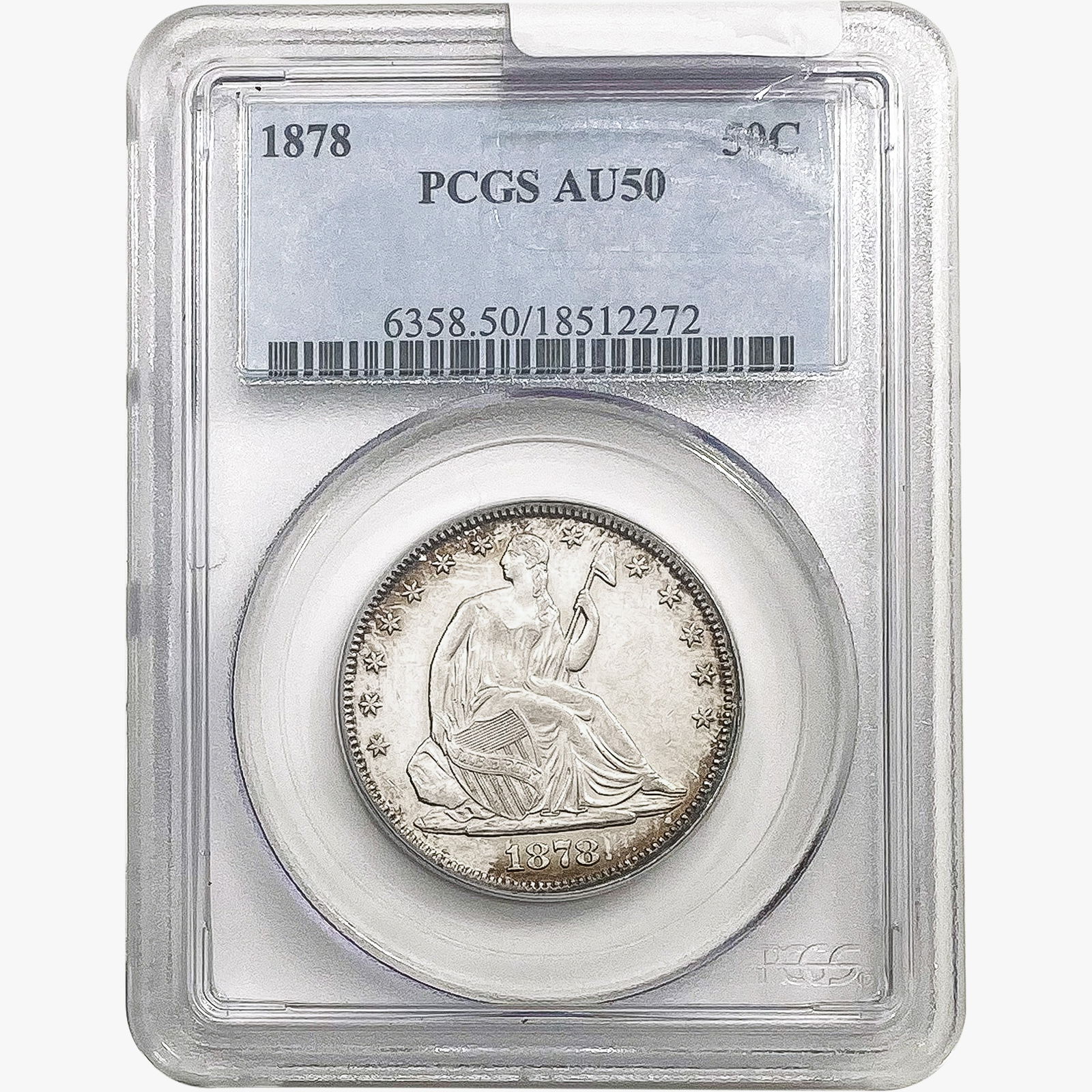 1878 Seated Liberty Half Dollar PCGS AU50 (1 of 2)