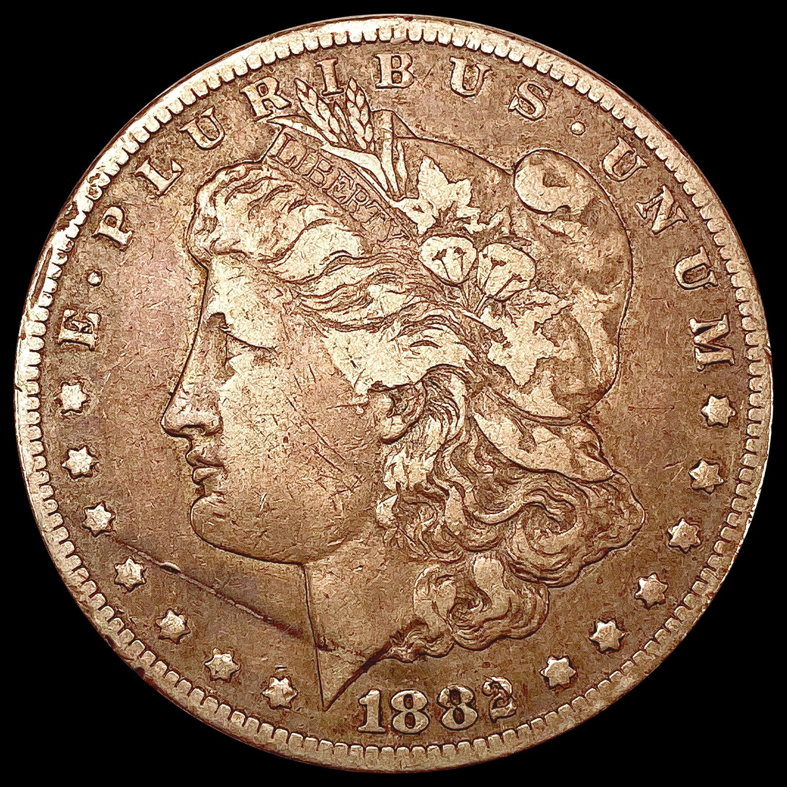 1882-CC Morgan Silver Dollar NEARLY UNCIRCULATED: 1882-CC Morgan Silver Dollar NEARLY UNCIRCULATED