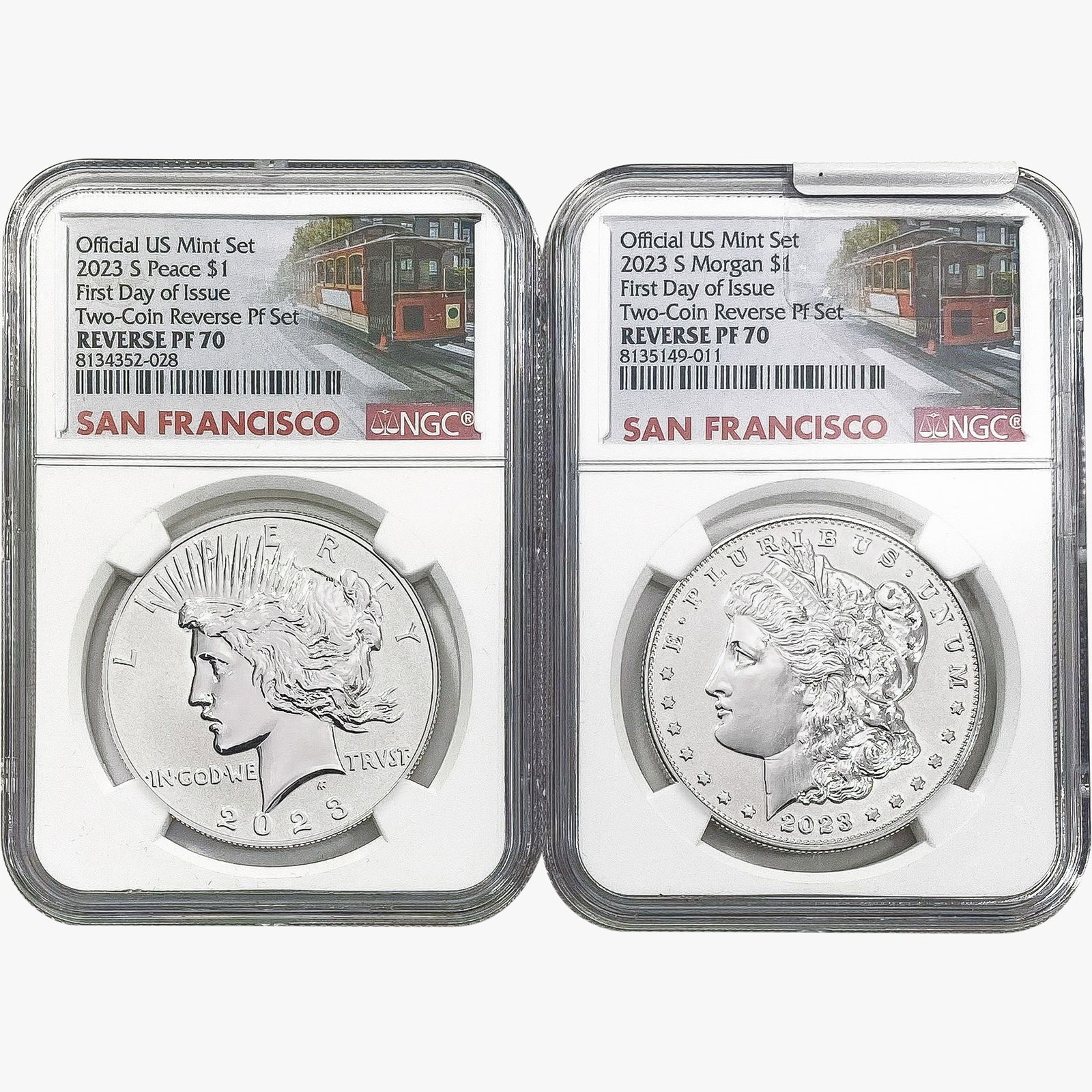 2023-S Reverse Proof Two-Coin Set NGC PF70 (1 of 2)