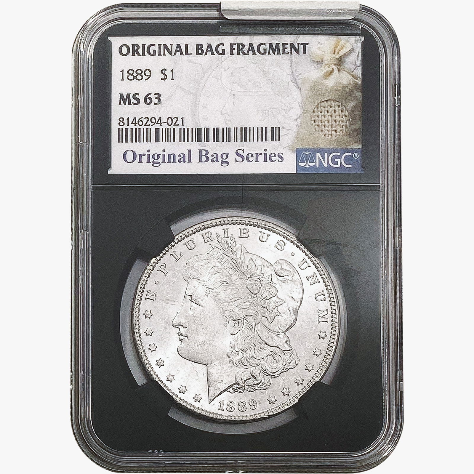 1889 Morgan Silver Dollar NGC MS63 Bag Fragment (1 of 2)