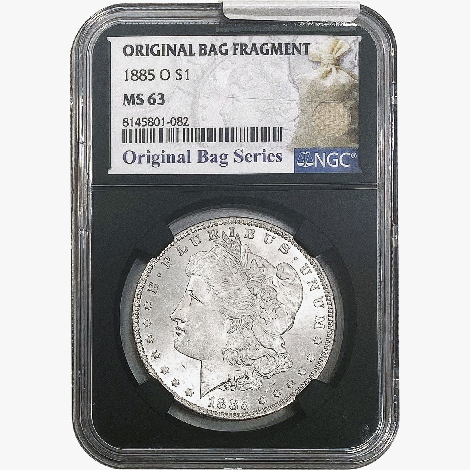 1885-O Morgan Silver Dollar NGC MS63 Bag Fragment (1 of 2)