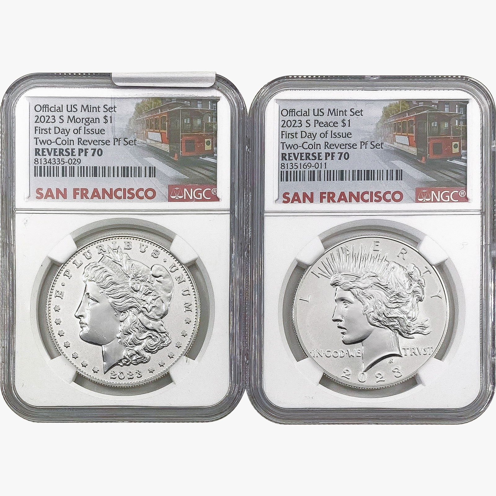 2023-S Reverse Proof Two-Coin Set NGC PF70 (1 of 2)