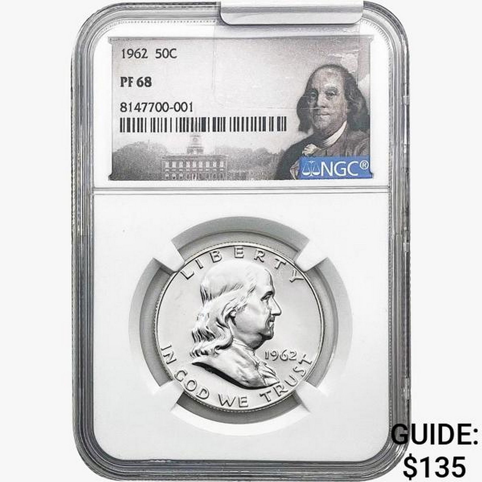 1962 Franklin Half Dollar NGC PF68 (1 of 2)