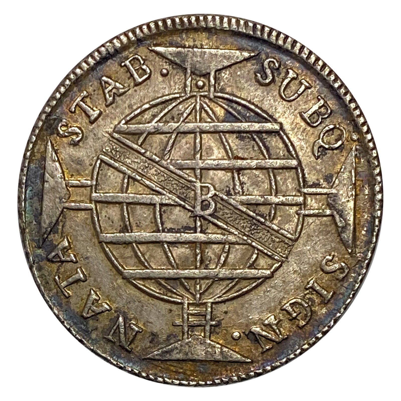 1814 Brazil Silver 960 Reis AU: 1814 Brazil Silver 960 Reis AU