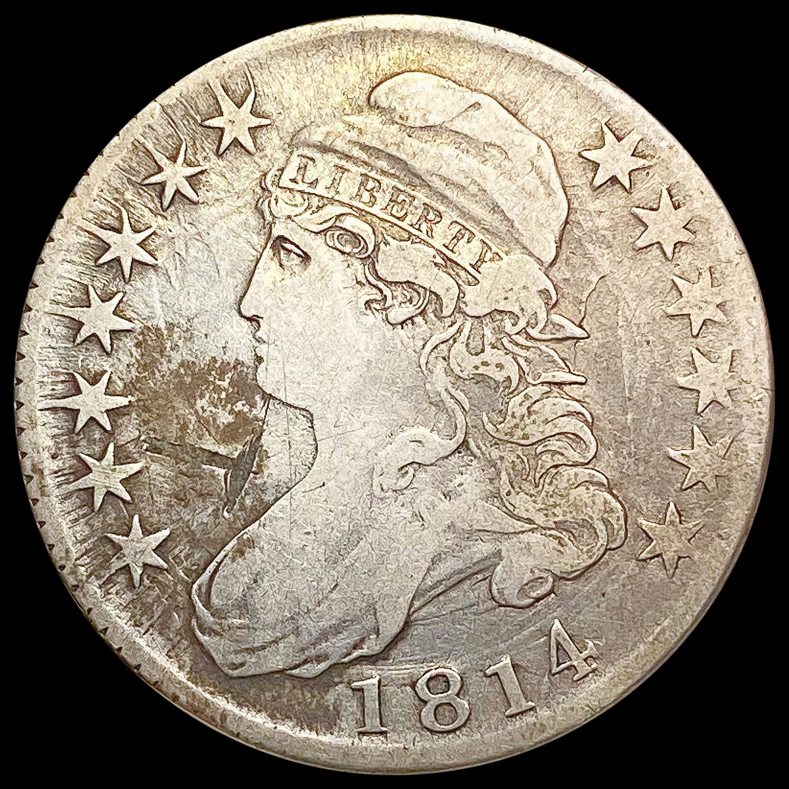 1814 Capped Bust Half Dollar LIGHTLY CIRCULATED (1 of 2)