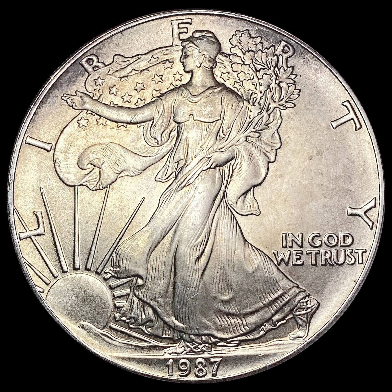 1987 American Silver Eagle SUPERB GEM BU (1 of 2)