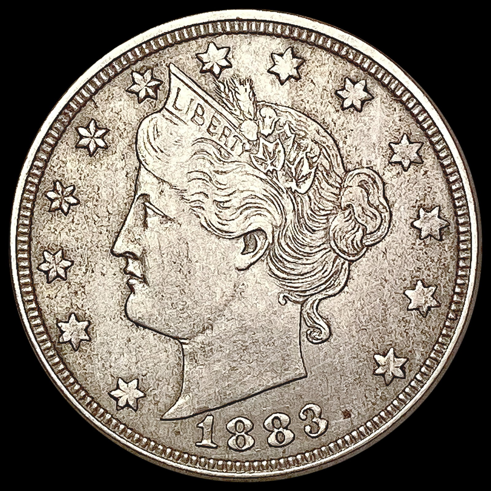 1883 Liberty Victory Nickel CLOSELY UNCIRCULATED: 1883 Liberty Victory Nickel CLOSELY UNCIRCULATED