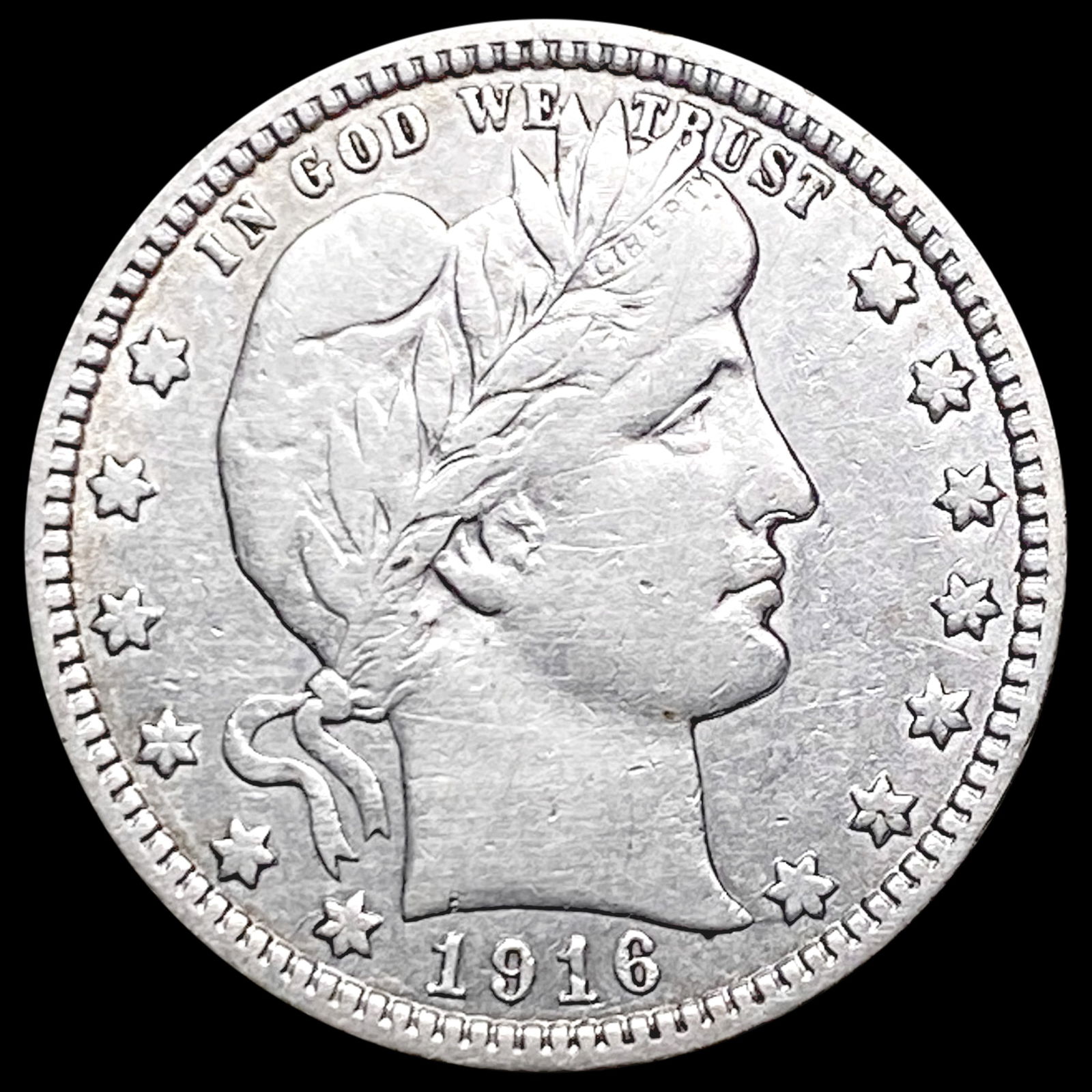1916-D Barber Quarter NEARLY UNCIRCULATED (1 of 2)