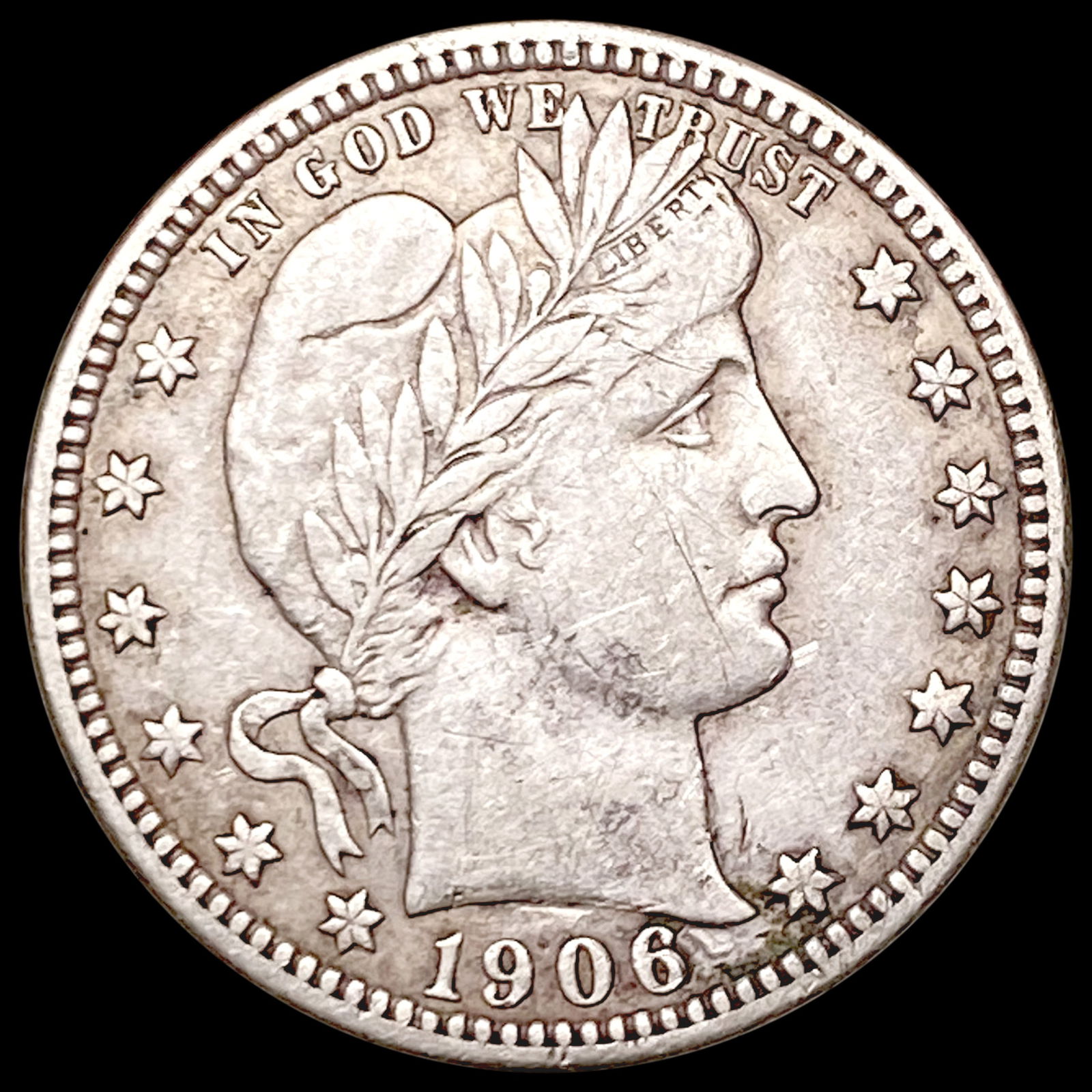 1906-D Barber Quarter CLOSELY UNCIRCULATED (1 of 2)