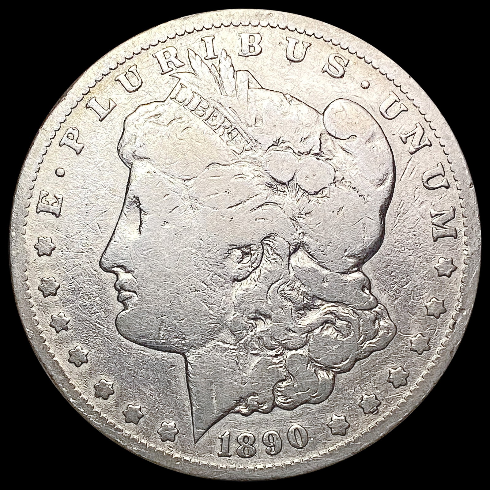 1890-CC Morgan Silver Dollar NICELY CIRCULATED: 1890-CC Morgan Silver Dollar NICELY CIRCULATED