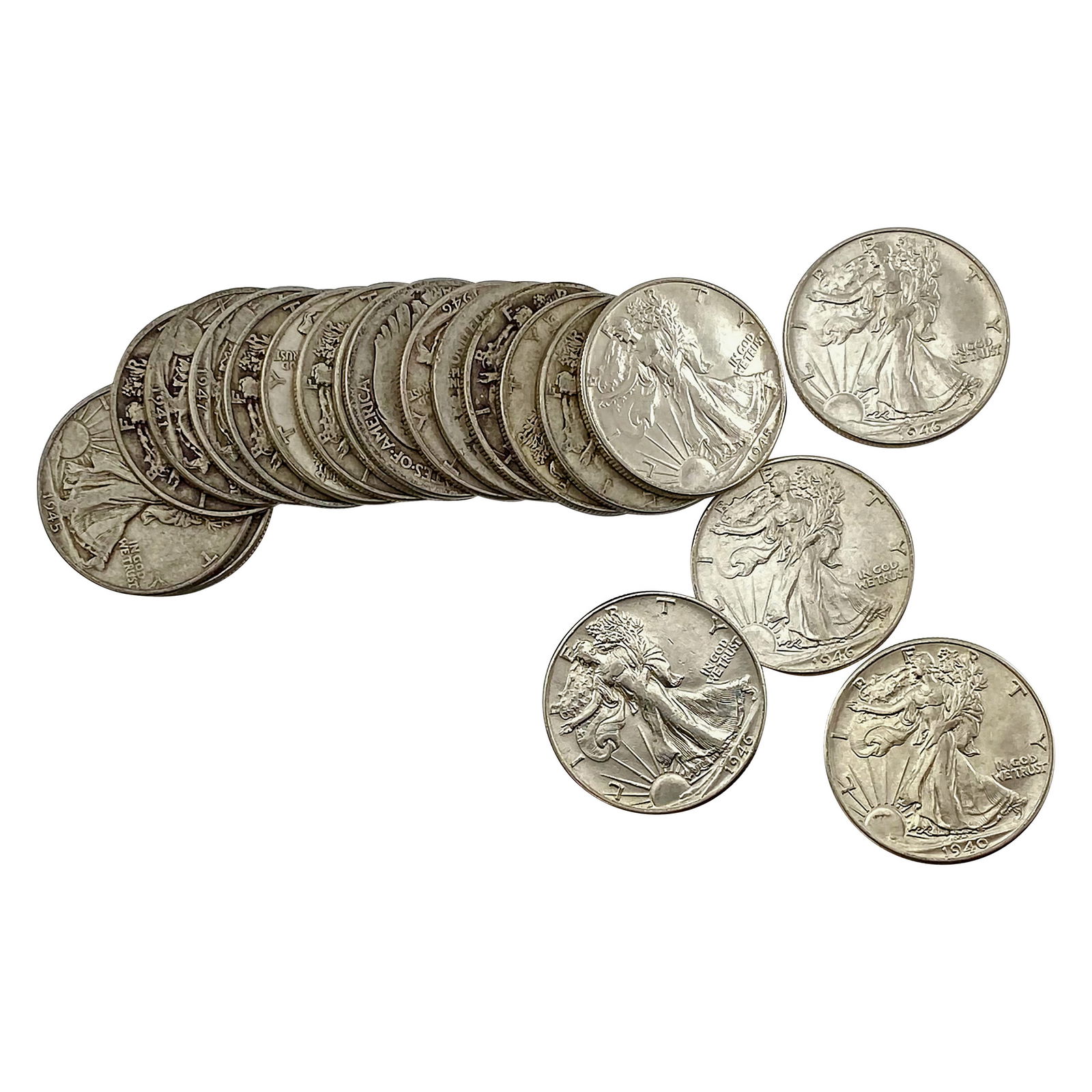 1920-1947 [15] Walking Liberty Half Dollar (1 of 2)