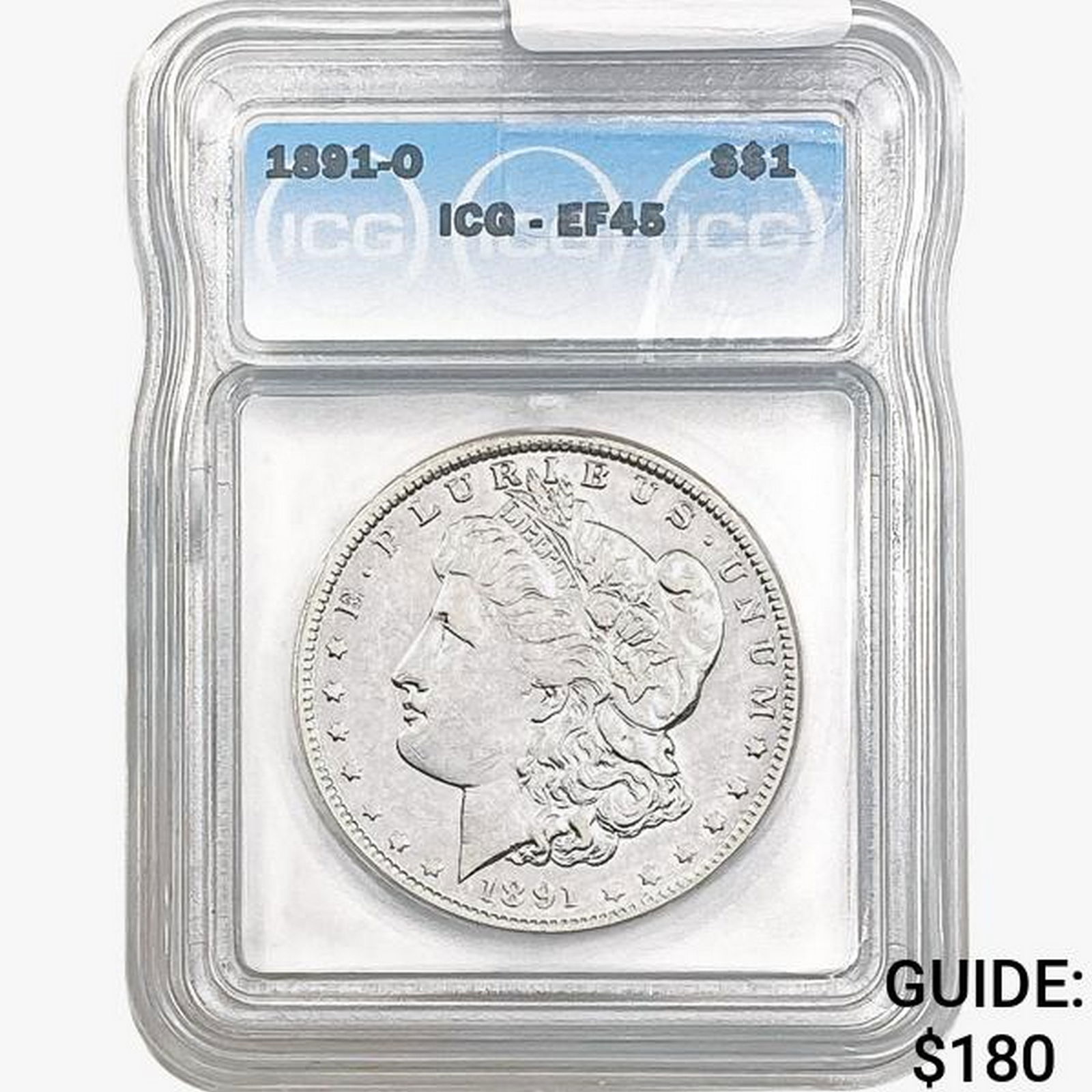 1891-O Morgan Silver Dollar ICG EF45 (1 of 2)