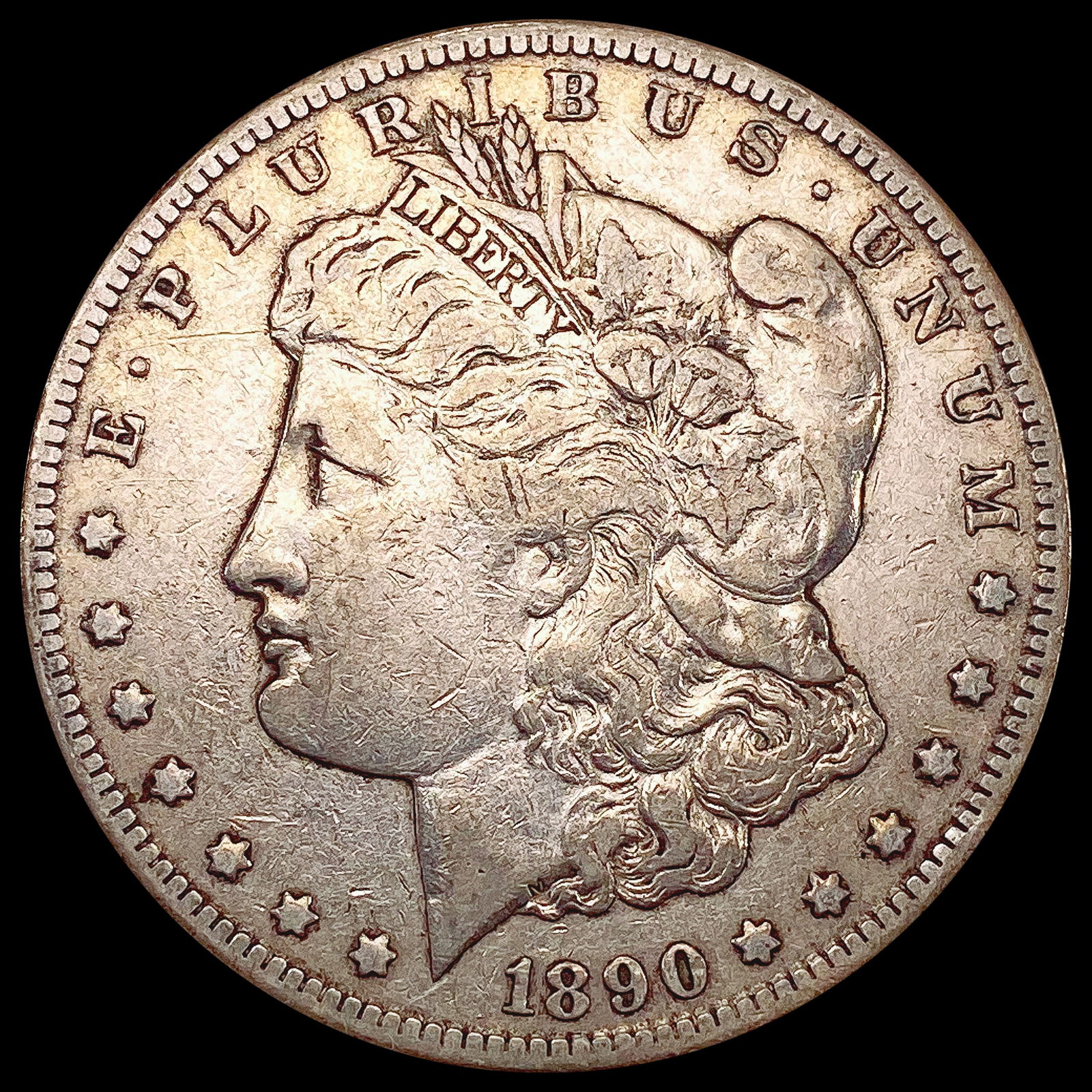 1890-CC Morgan Silver Dollar NEARLY UNCIRCULATED (1 of 2)
