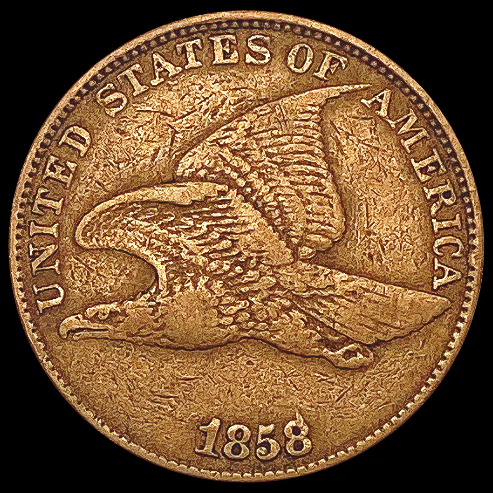 1858 Flying Eagle Cent LIGHTLY CIRCULATED (1 of 2)