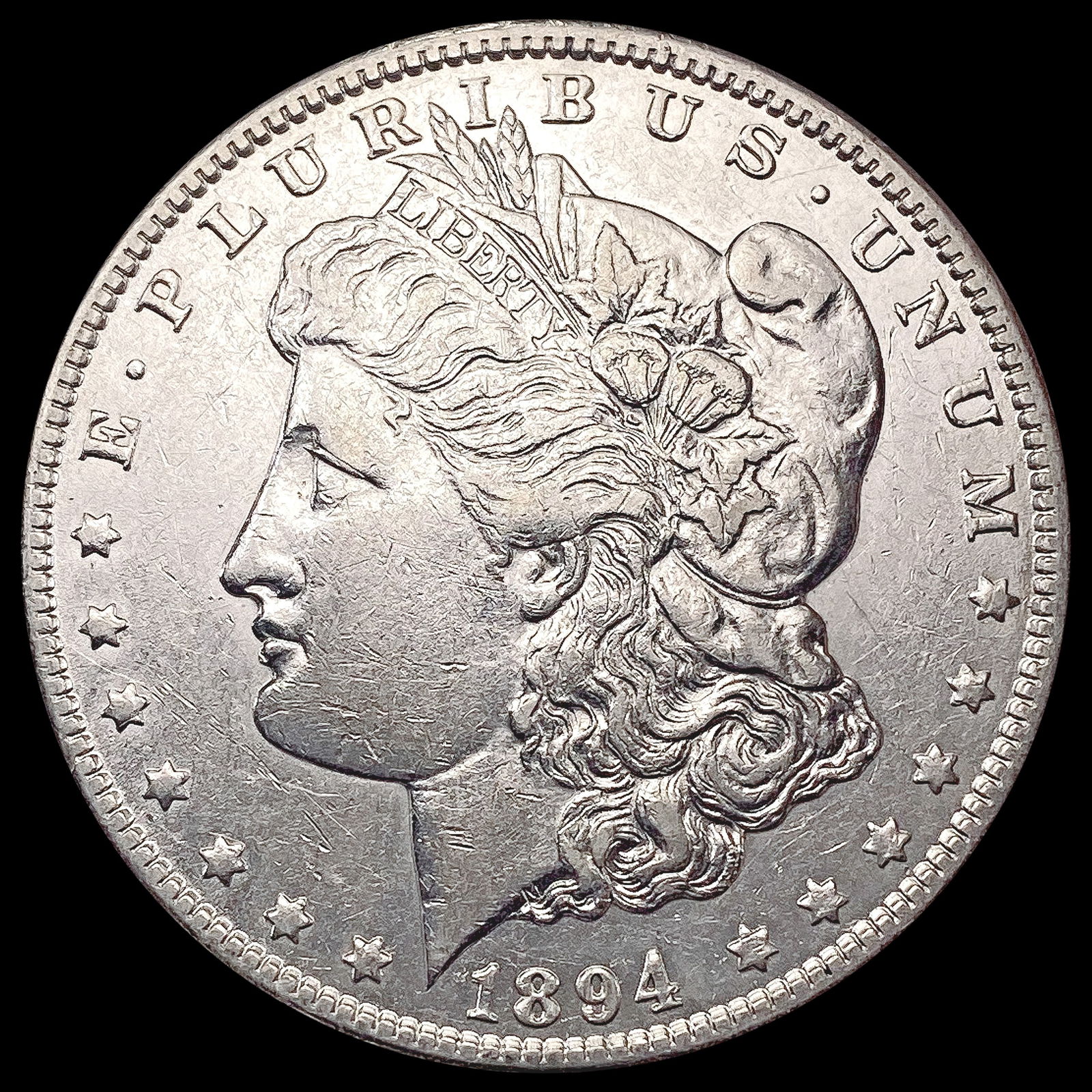 1894-O Morgan Silver Dollar NEARLY UNCIRCULATED (1 of 2)