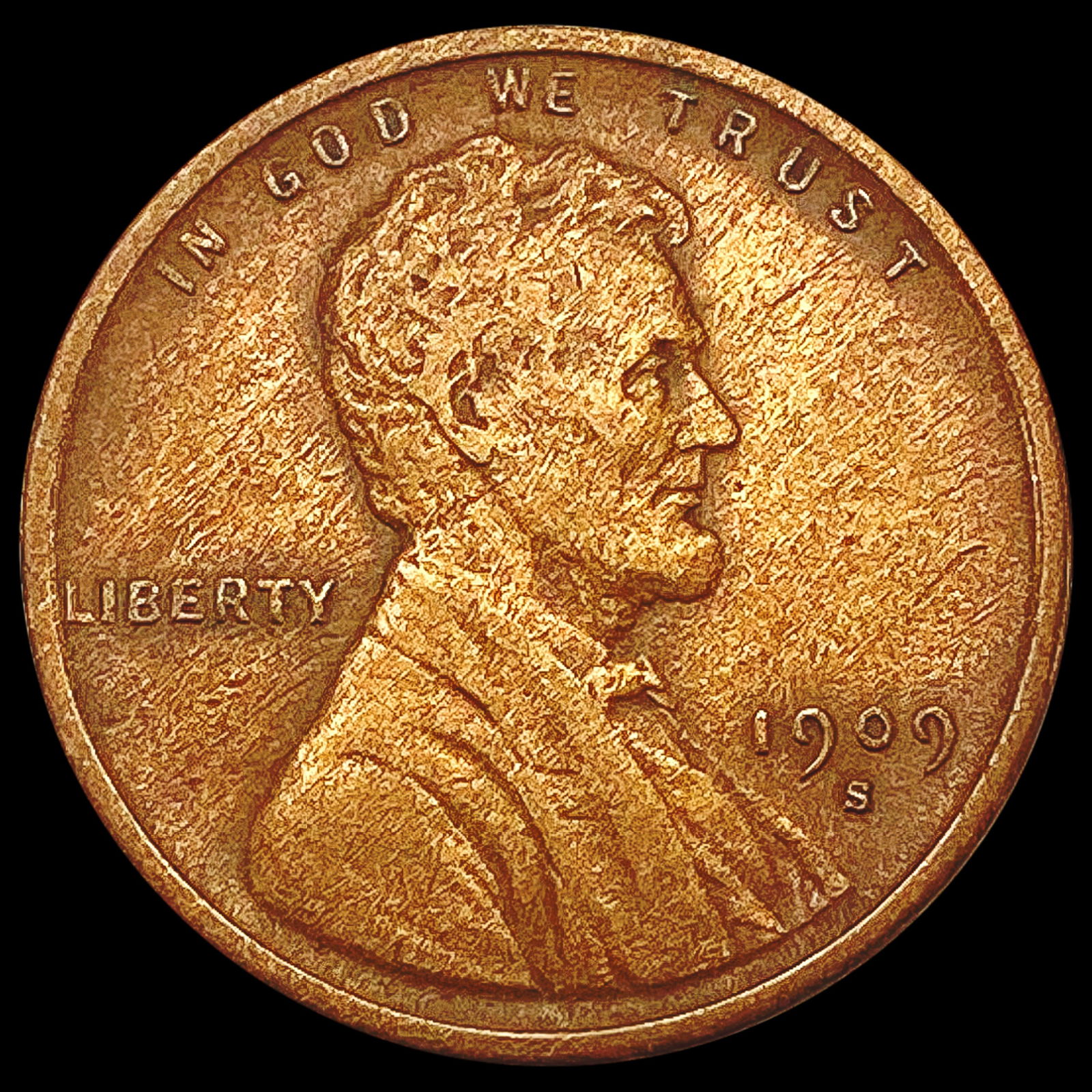 1909-S Wheat Cent LIGHTLY CIRCULATED (1 of 2)