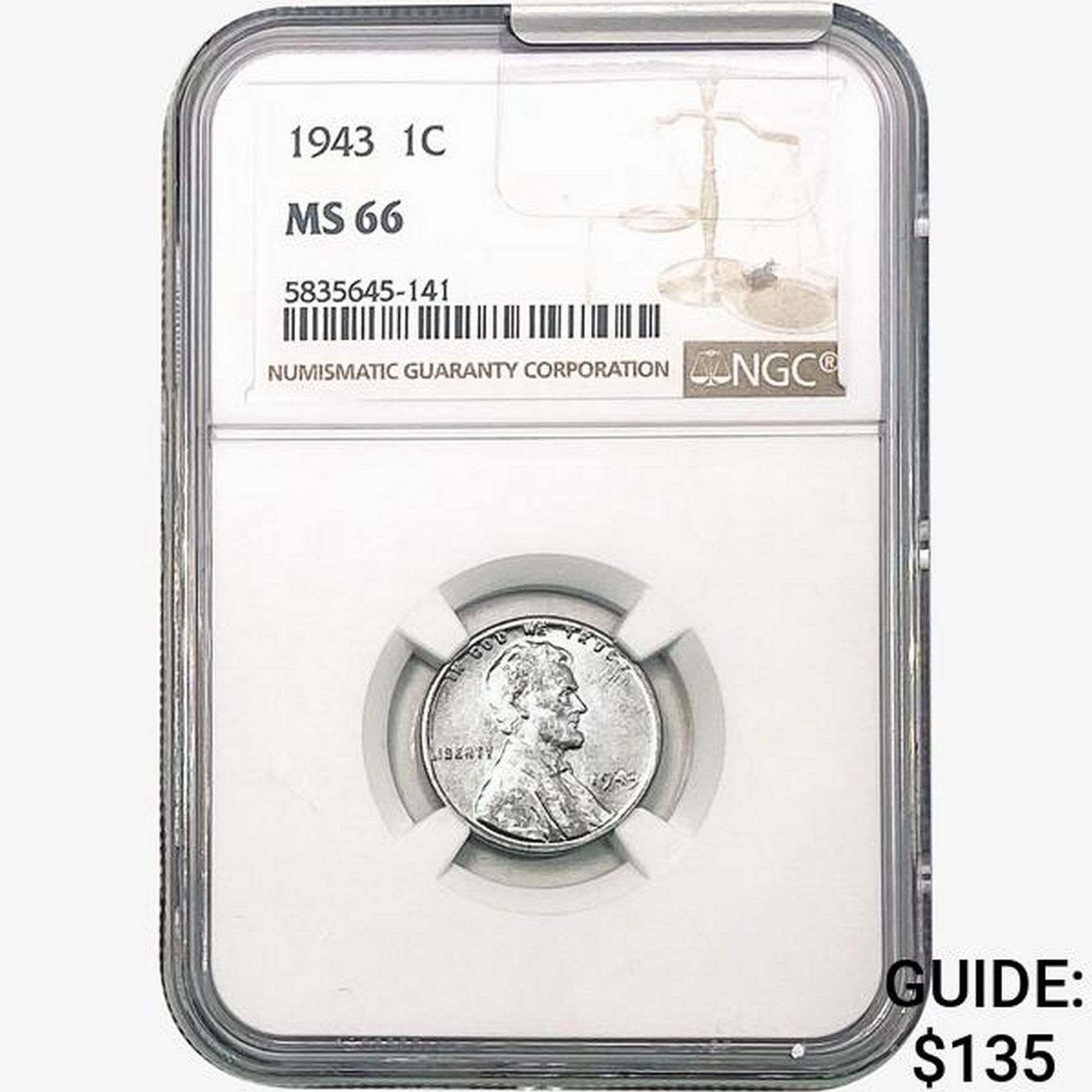 1943 Wheat Cent NGC MS66 (1 of 2)