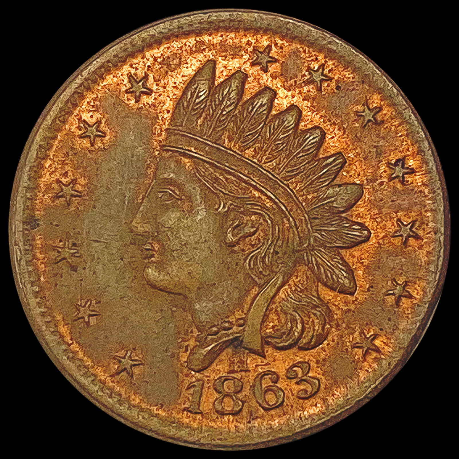 1883 Indian Head Cent CLOSELY UNCIRCULATED (1 of 2)