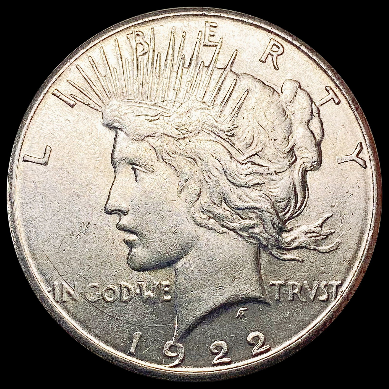 1922-S Silver Peace Dollar CLOSELY UNCIRCULATED (1 of 2)