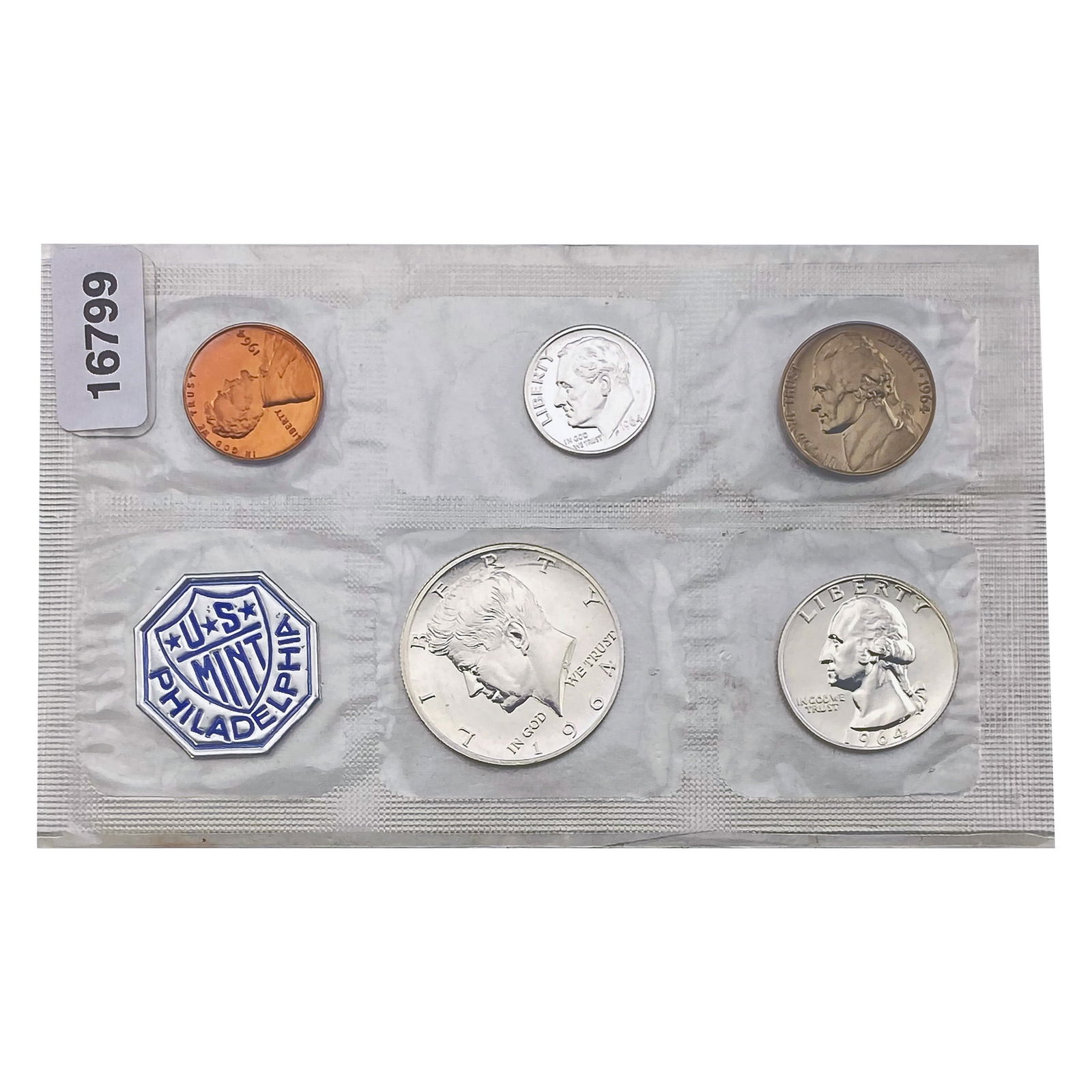1964 Accented Hair US Proof Set [5 Coins] (1 of 2)