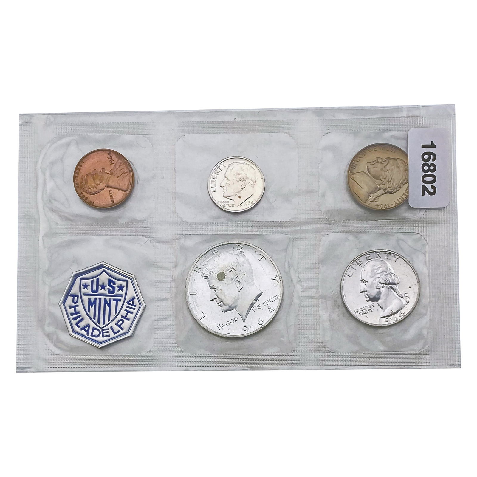 1964 Accented Hair US Proof Set [5 Coins] (1 of 2)