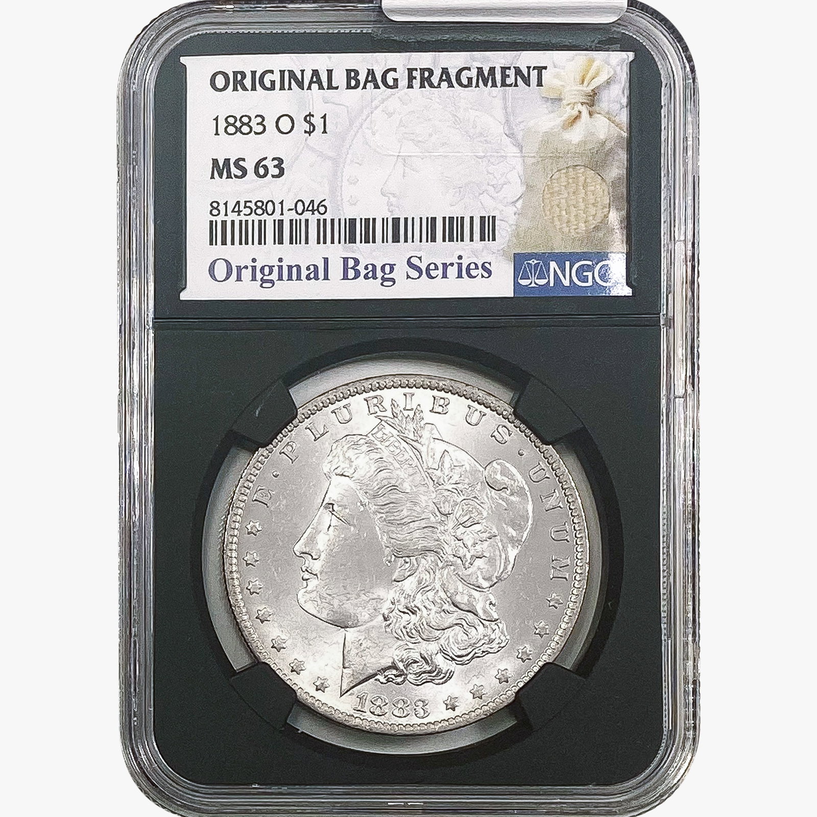 1883-O Morgan Silver Dollar NGC MS63 Bag Fragment (1 of 2)