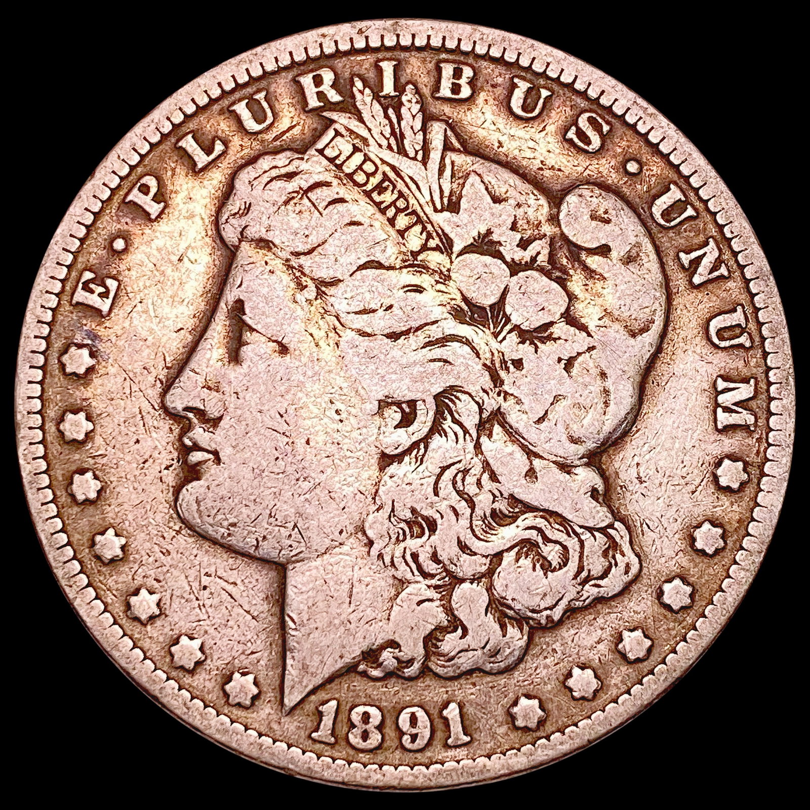 1891-CC Morgan Silver Dollar NICELY CIRCULATED (1 of 2)