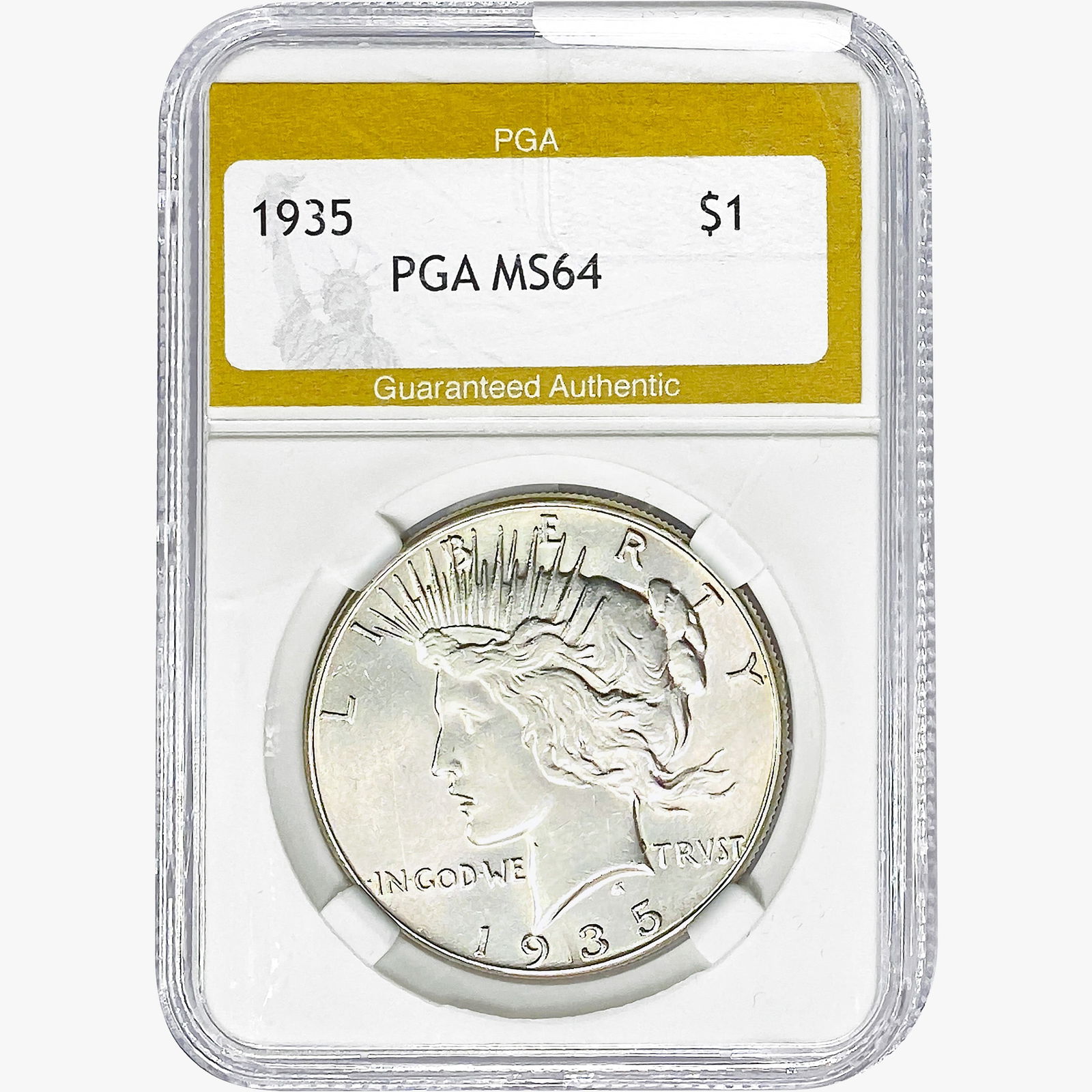1935 Silver Peace Dollar PGA MS64 (1 of 2)