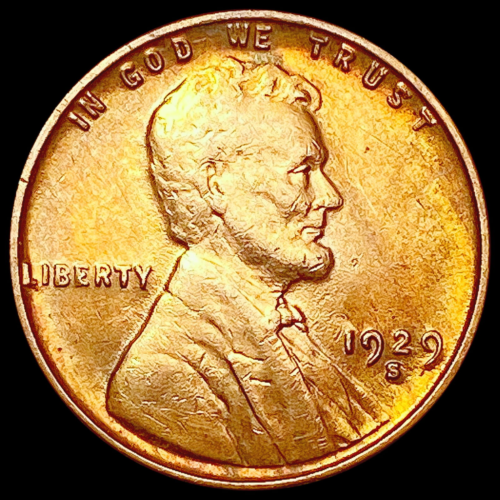 1929-S Wheat Cent CLOSELY UNCIRCULATED (1 of 2)