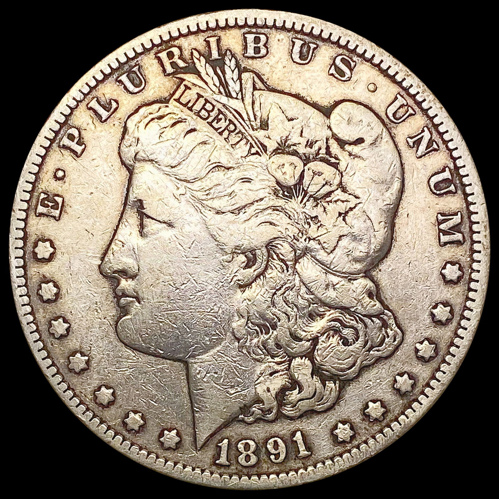 1891-CC Morgan Silver Dollar NICELY CIRCULATED (1 of 2)