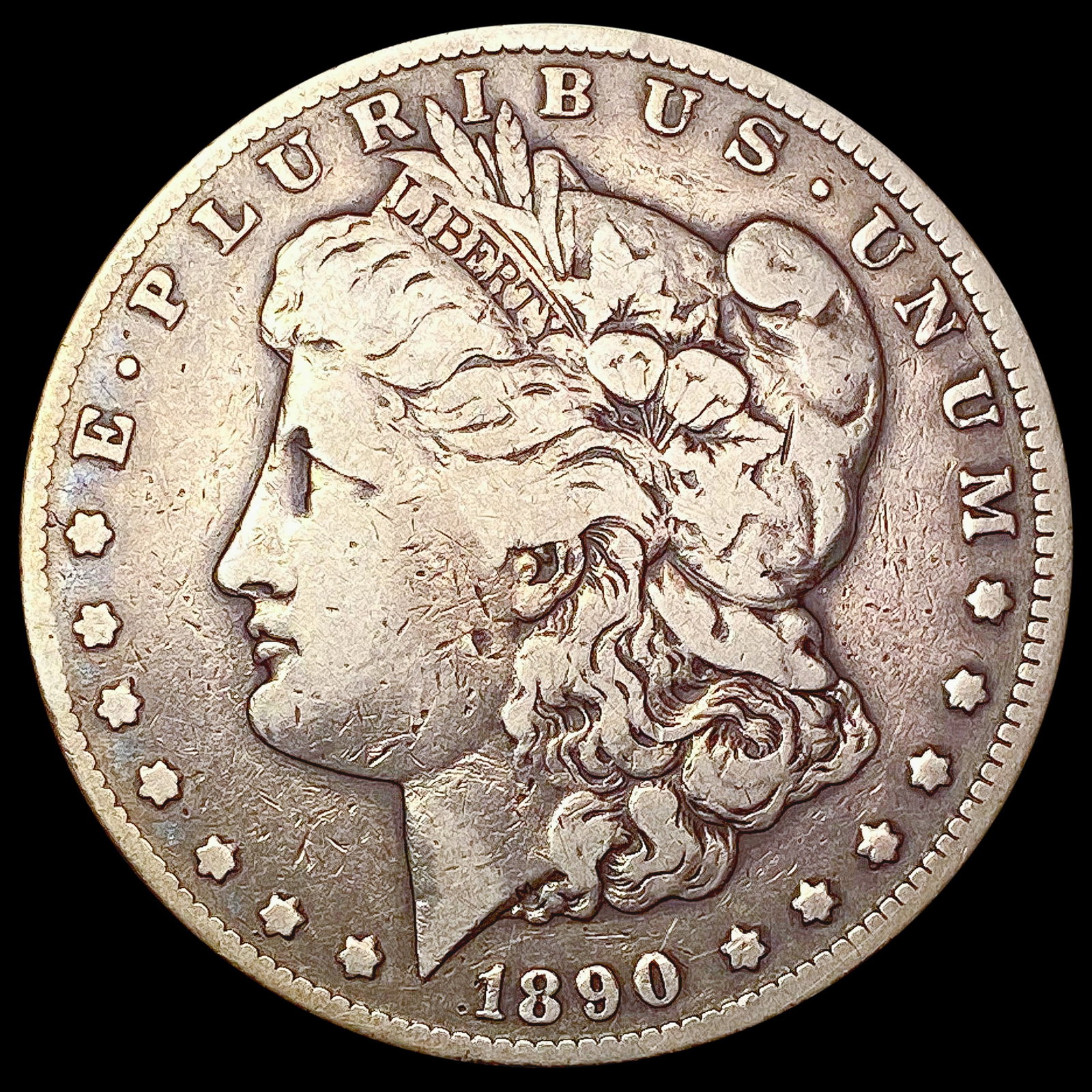 1890-CC Morgan Silver Dollar LIGHTLY CIRCULATED: 1890-CC Morgan Silver Dollar LIGHTLY CIRCULATED