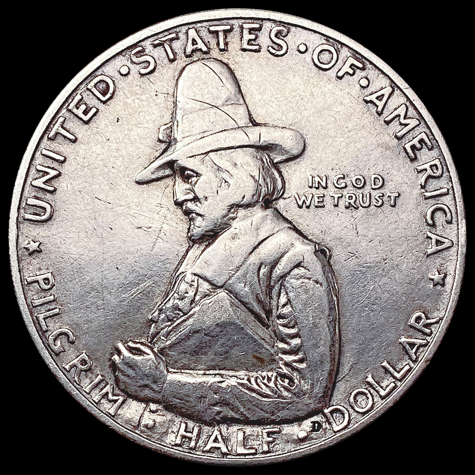 1920 Pilgrim Half Dollar CLOSELY UNCIRCULATED (1 of 2)