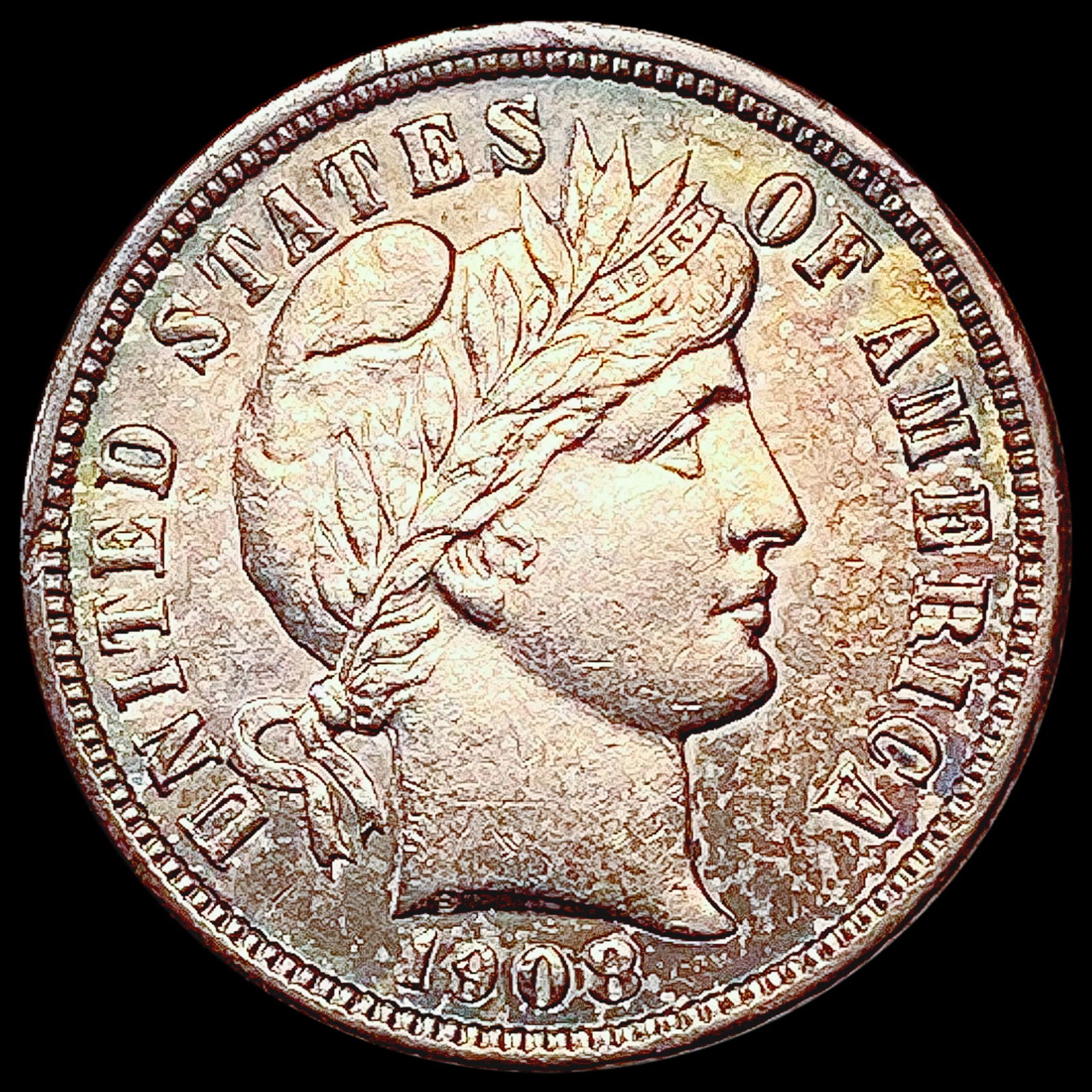 1908-D Barber Dime UNCIRCULATED (1 of 2)