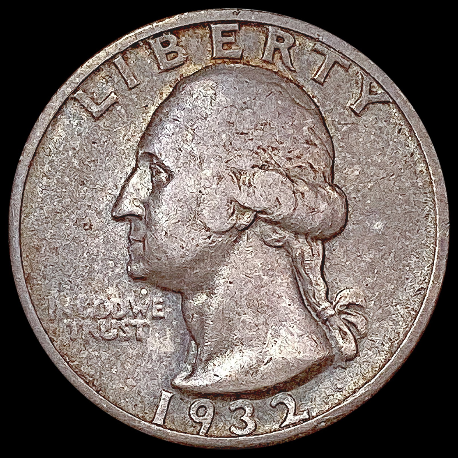 1932-S Washington Silver Quarter LIGHTLY CIRCULATED (1 of 2)