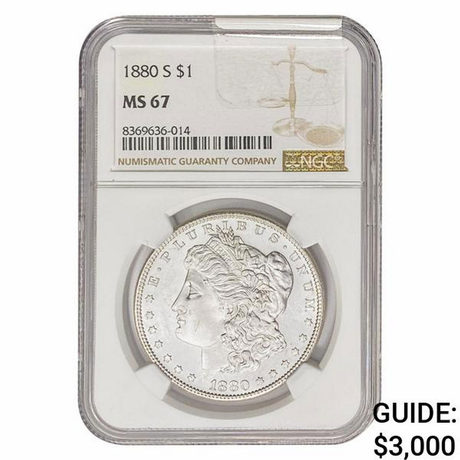 1880-S Morgan Silver Dollar NGC MS67 (1 of 2)