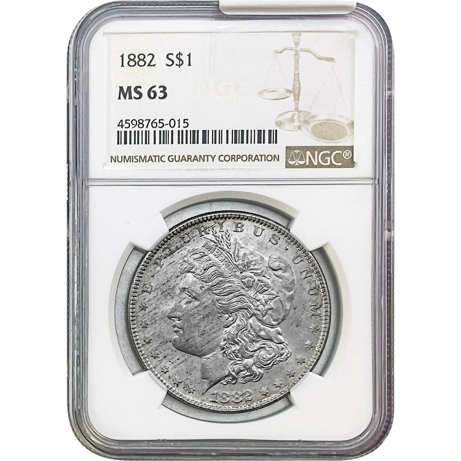 1882 Morgan Silver Dollar NGC MS63 (1 of 2)