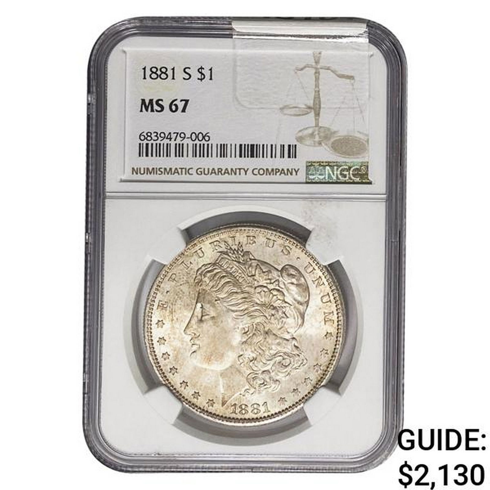 1881-S Morgan Silver Dollar NGC MS67 (1 of 2)