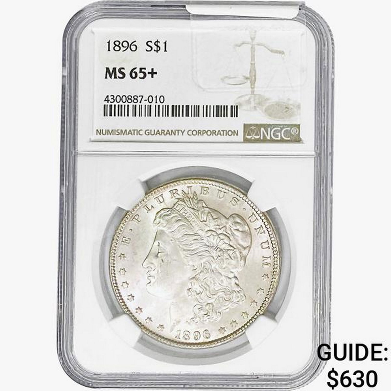 1896 Morgan Silver Dollar NGC MS65+ (1 of 2)