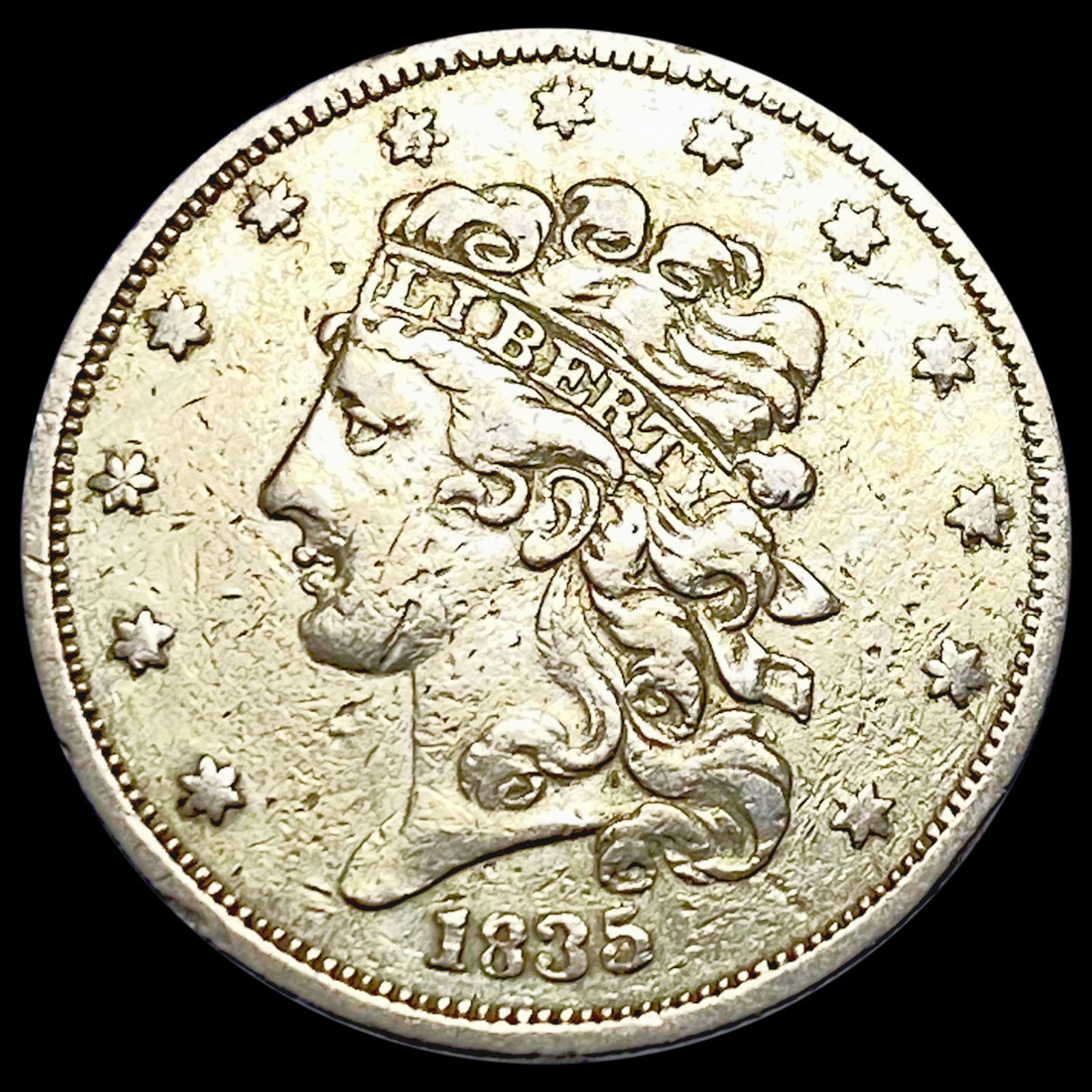 1835 $5 Gold Half Eagle NEARLY UNCIRCULATED (1 of 2)