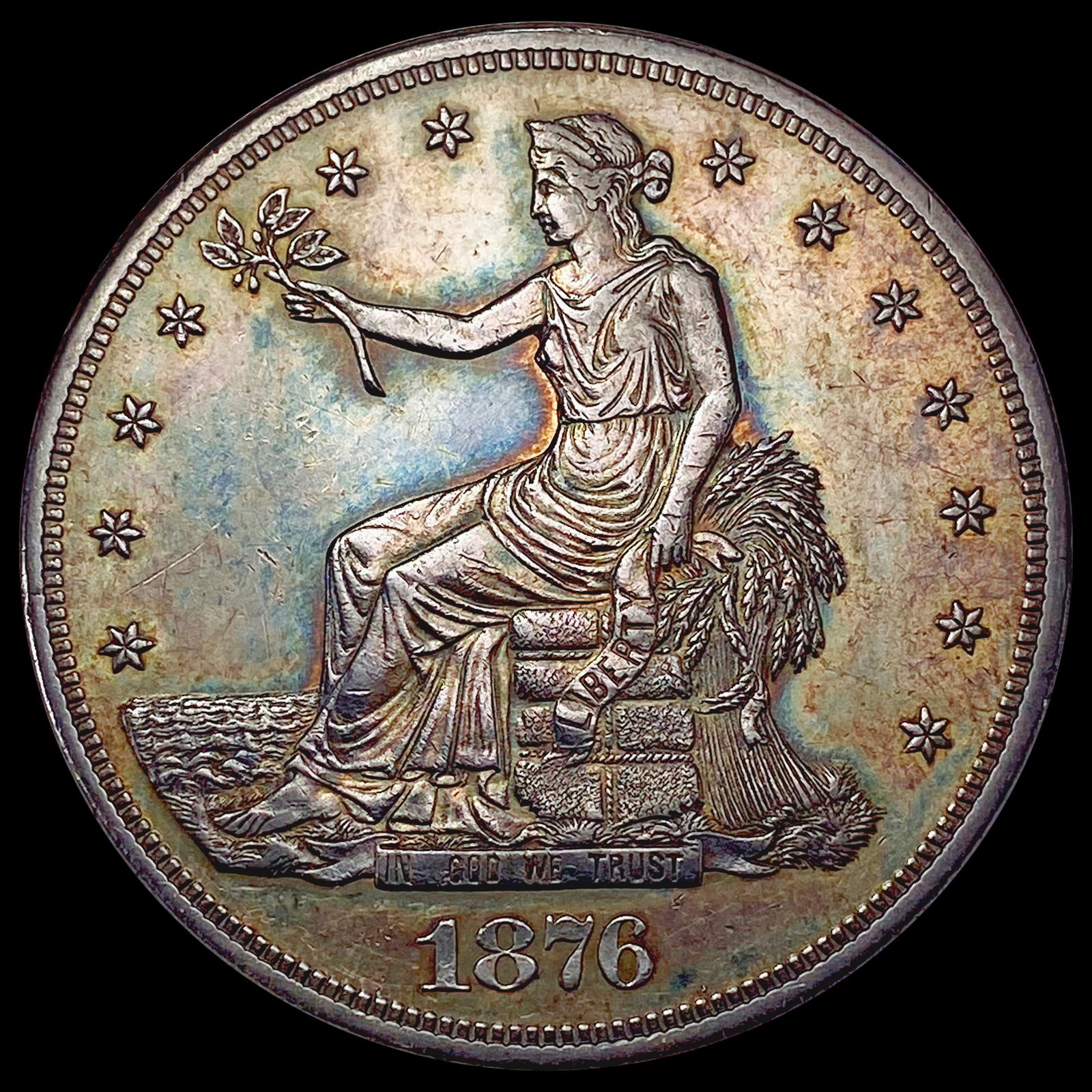 1876-S Silver Trade Dollar CLOSELY UNCIRCULATED (1 of 2)