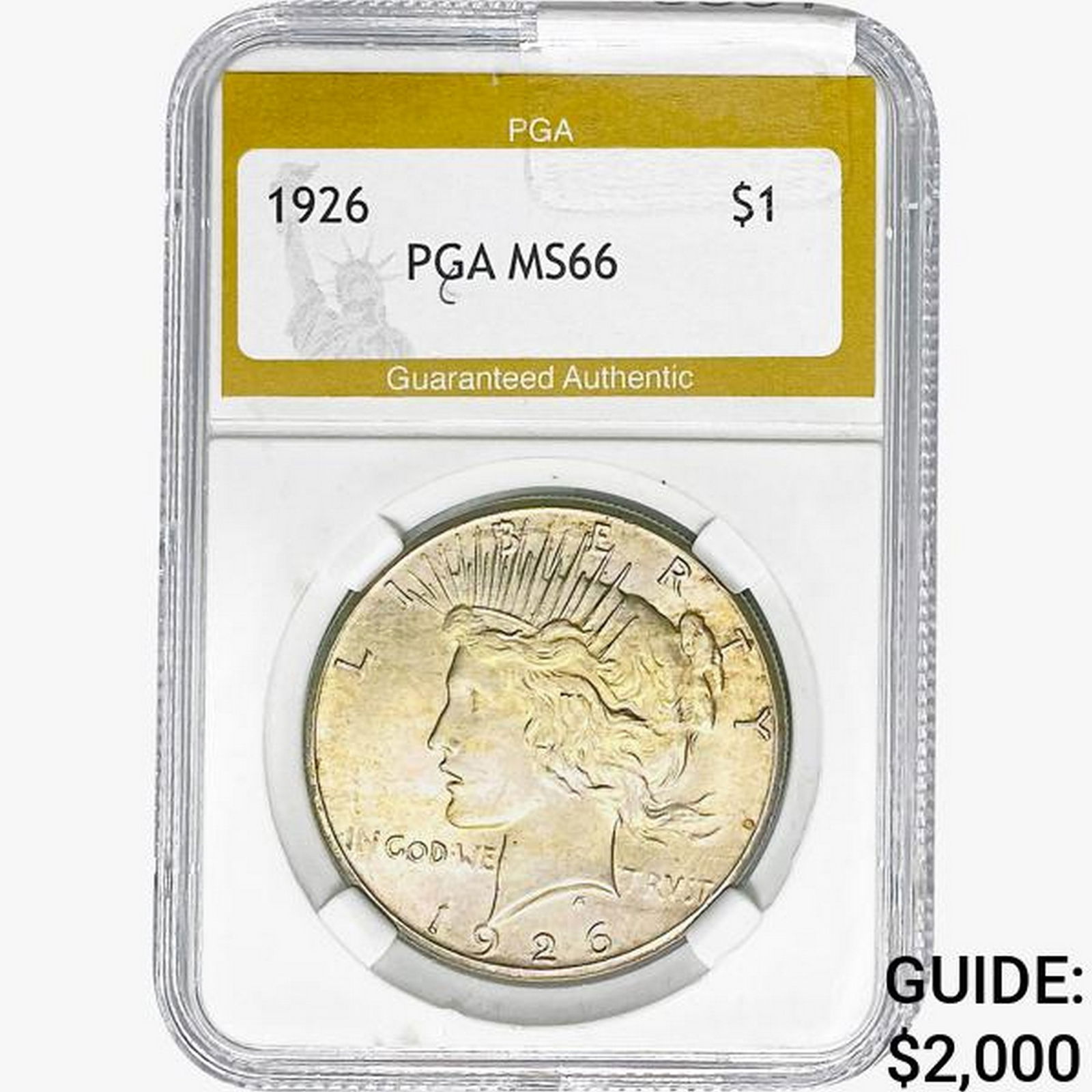 1926 Silver Peace Dollar PGA MS66 (1 of 2)