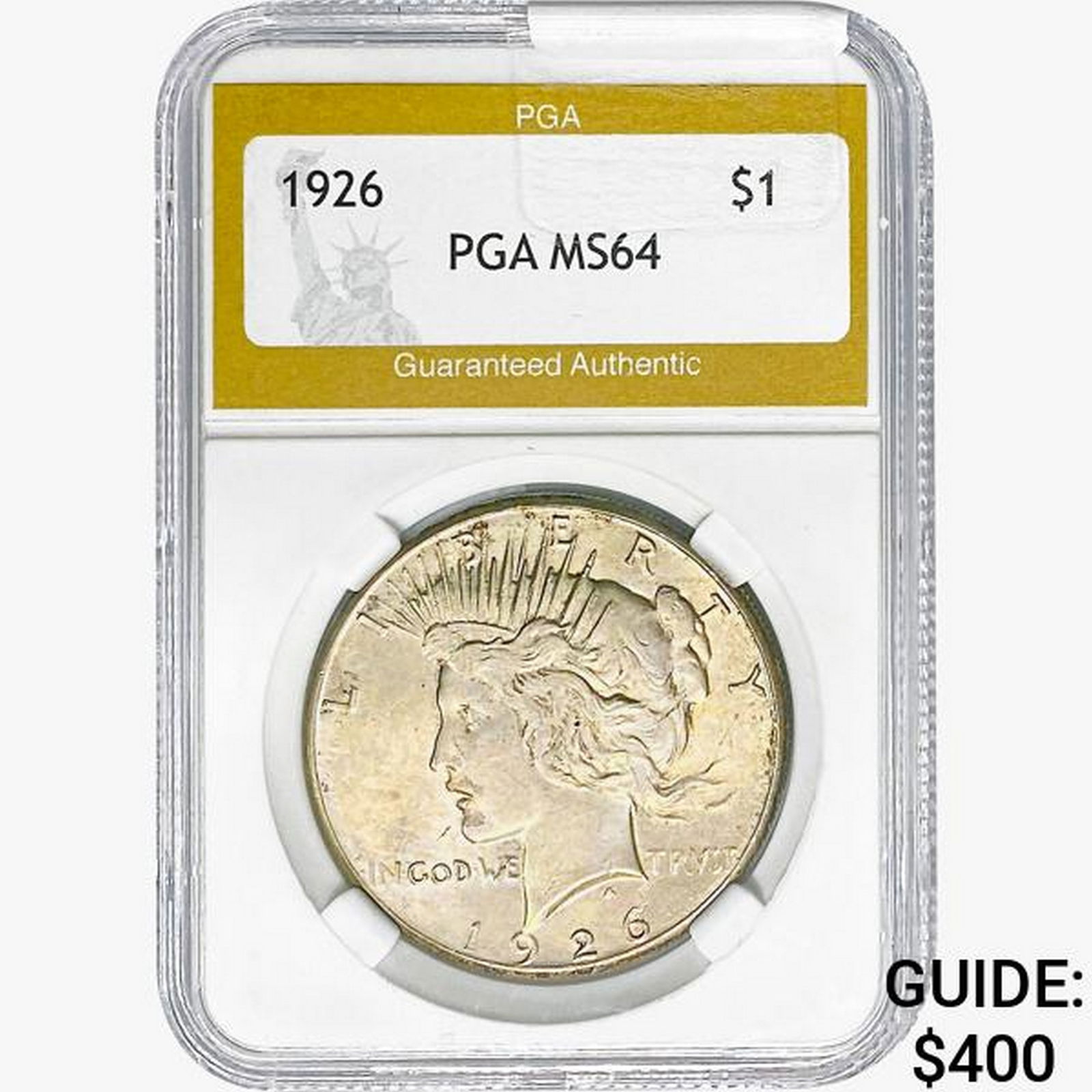 1926 Silver Peace Dollar PGA MS64 (1 of 2)