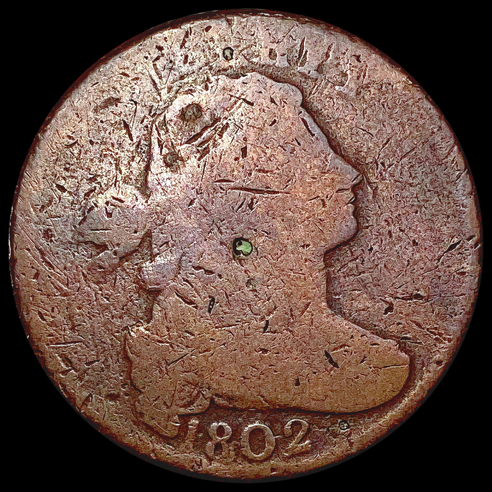 1802 Draped Bust Large Cent NICELY CIRCULATED (1 of 2)