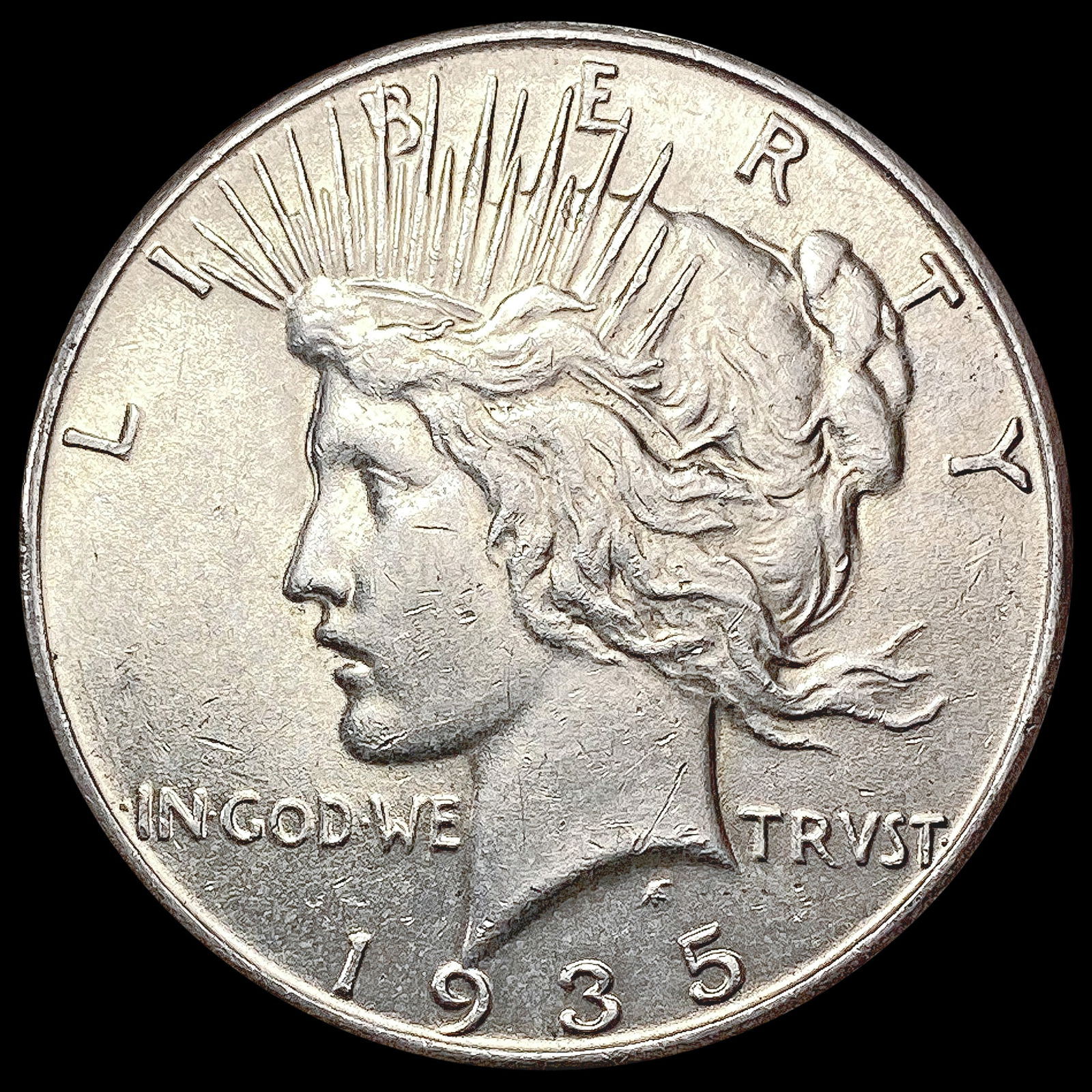 1935 Silver Peace Dollar CHOICE AU (1 of 2)